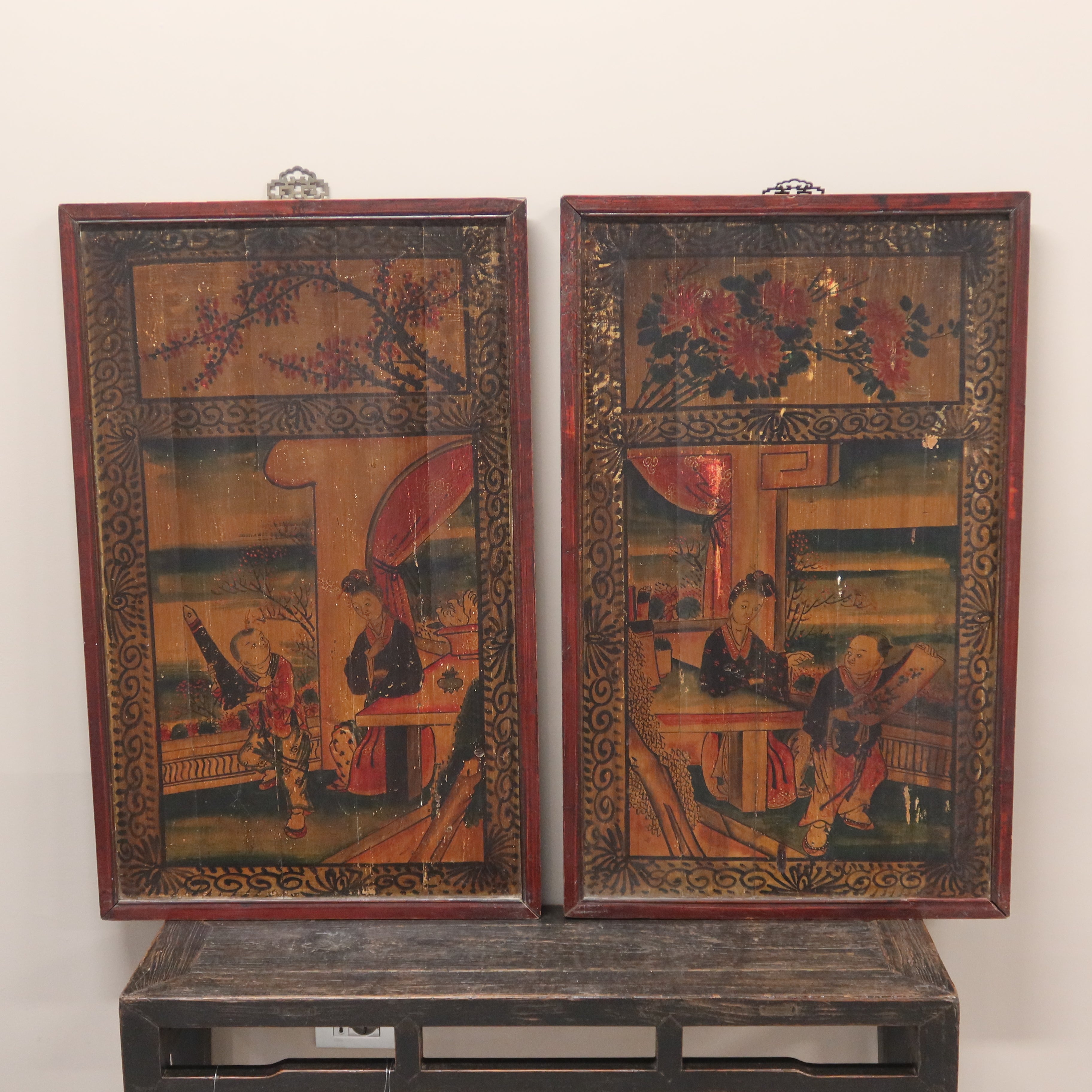 PANNELLO LIGNEO DIPINTO