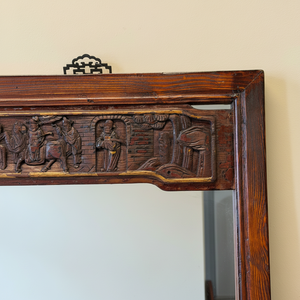 CORNICE ANTICA CON SPECCHIO