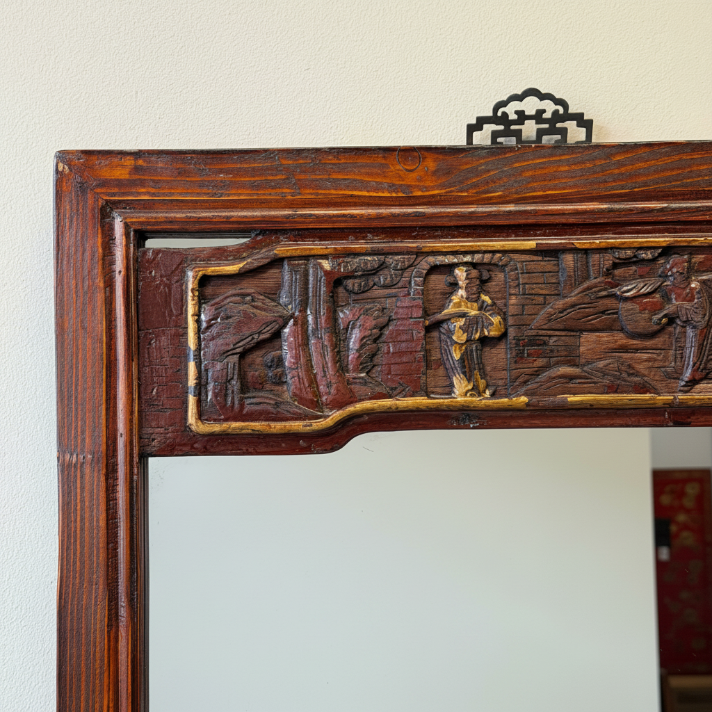 CORNICE ANTICA CON SPECCHIO