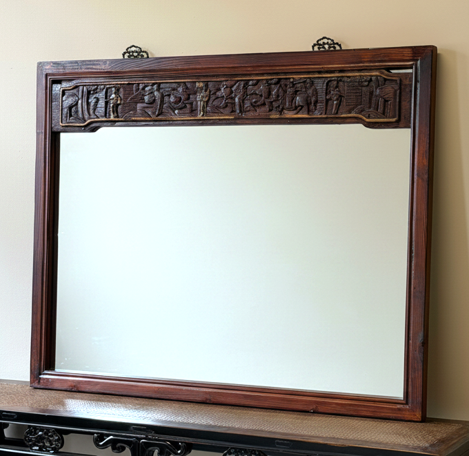 CORNICE ANTICA CON SPECCHIO
