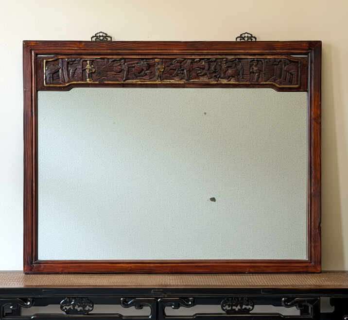 CORNICE ANTICA CON SPECCHIO