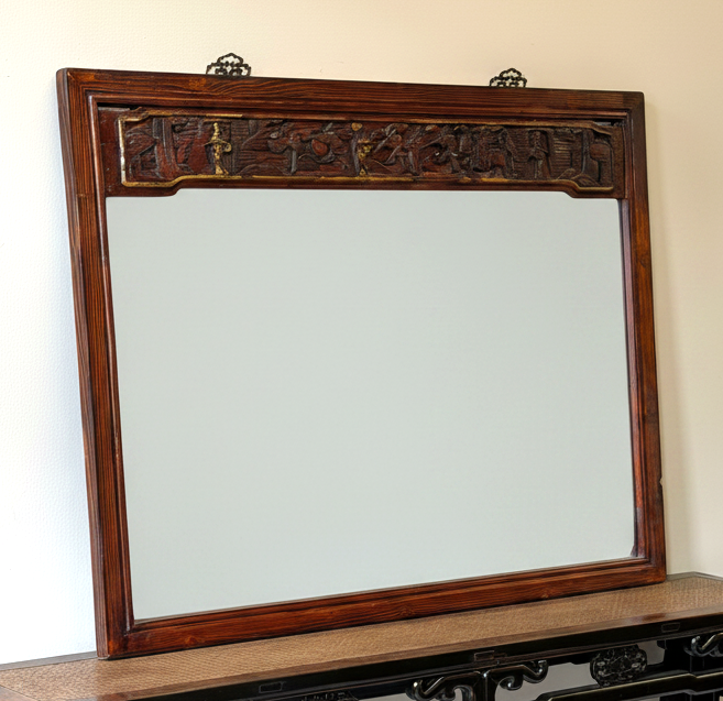 CORNICE ANTICA CON SPECCHIO