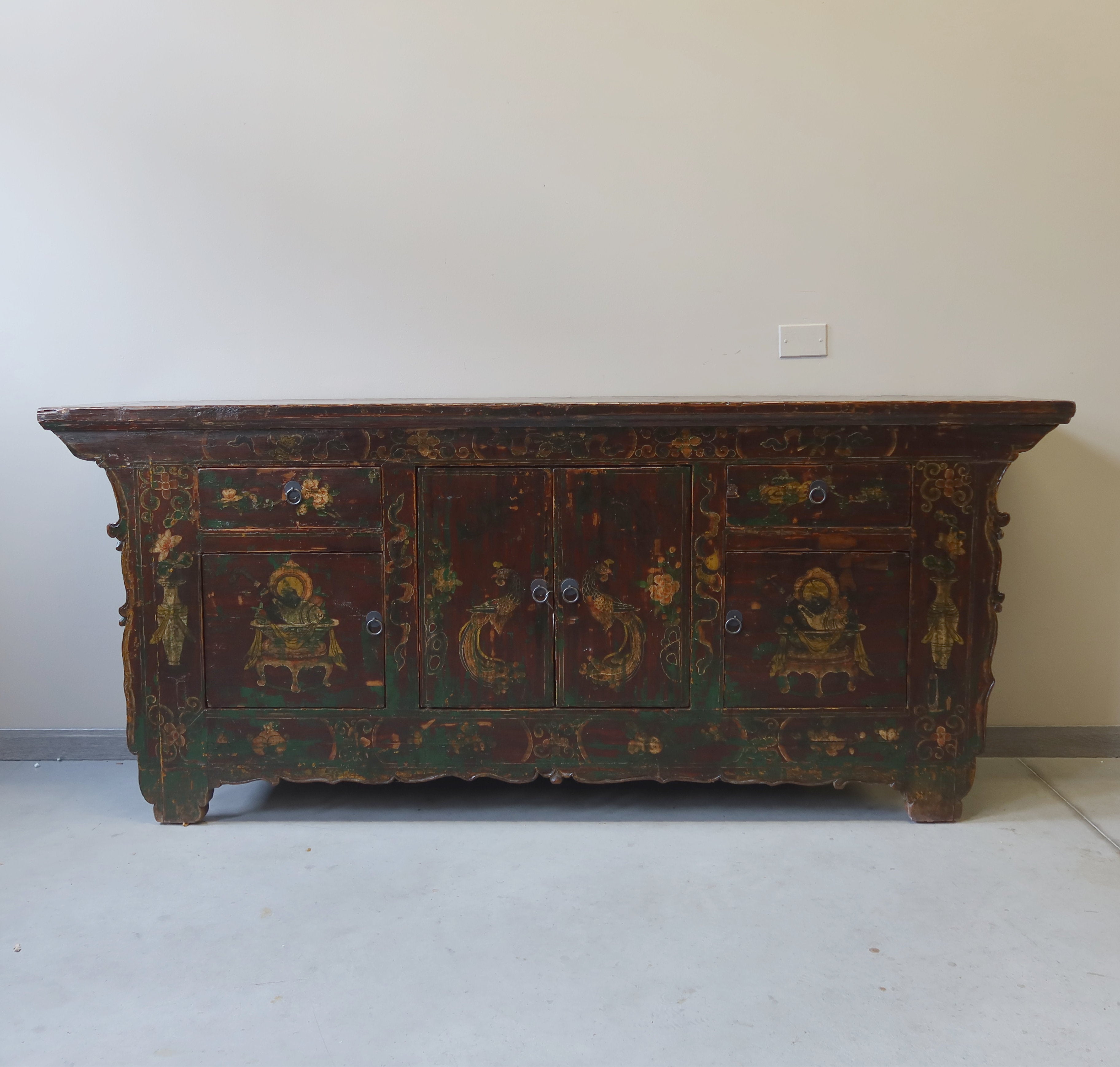 CREDENZA CINESE DEL GANZU AD ALTARE