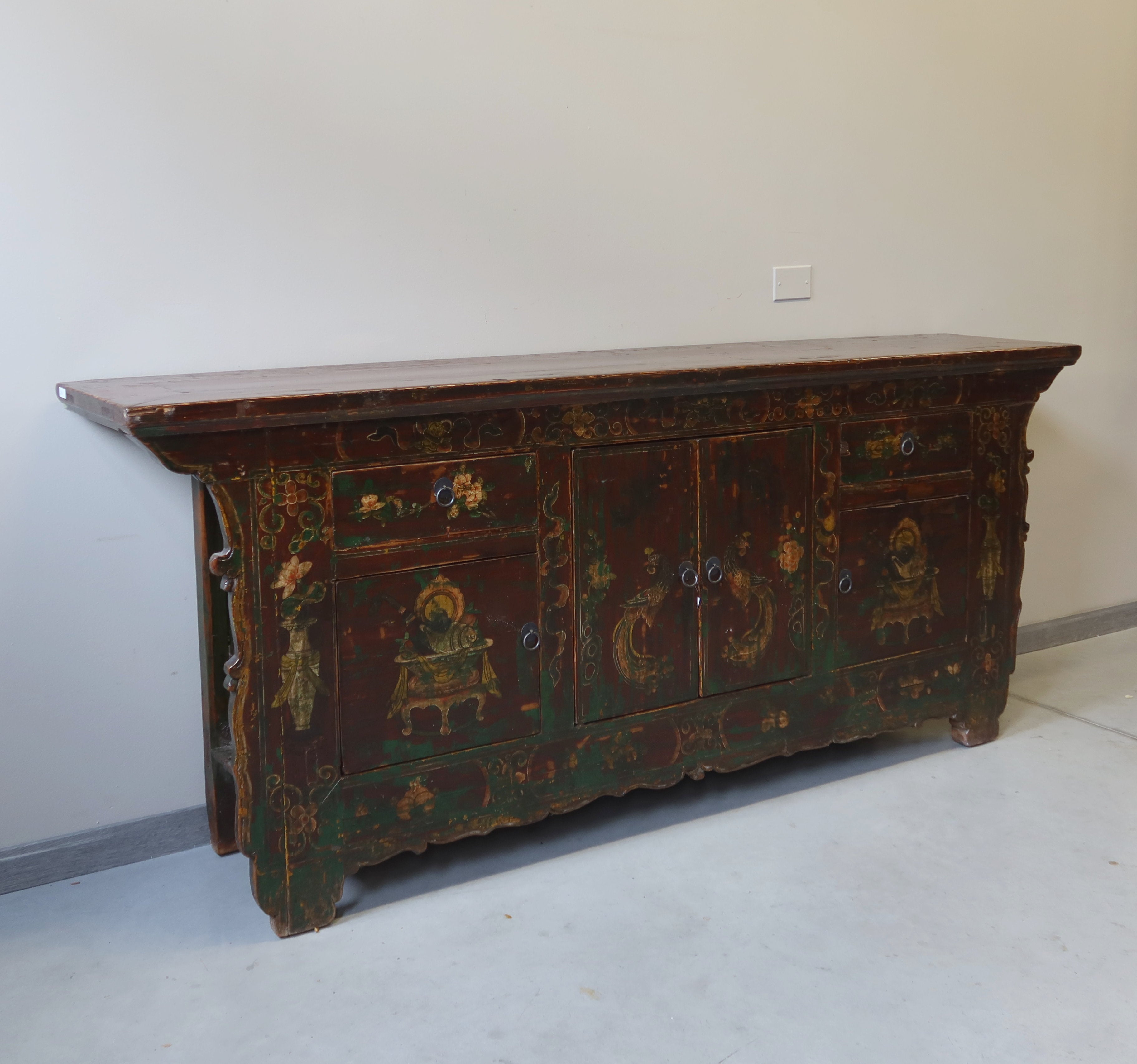 CREDENZA CINESE DEL GANZU AD ALTARE