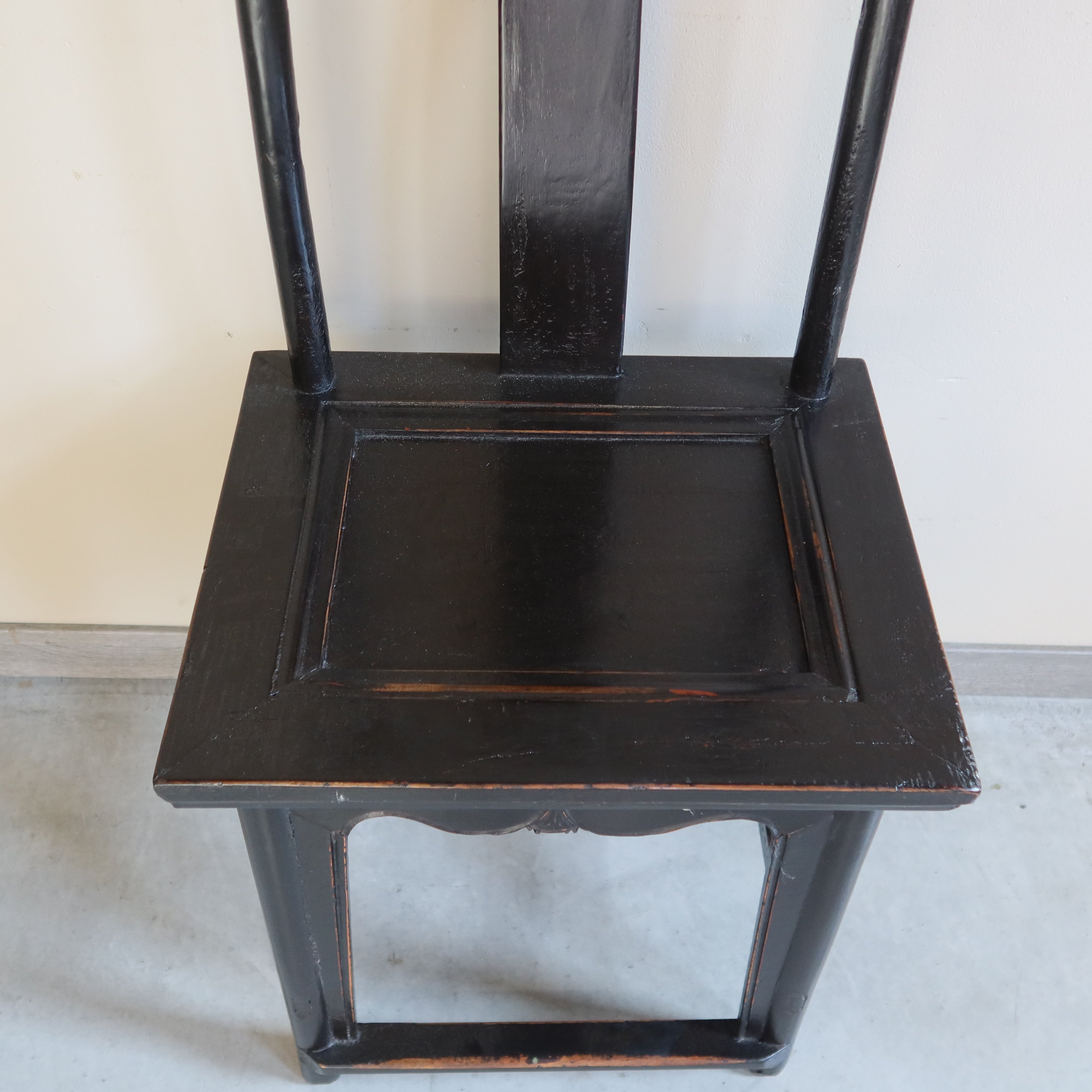 SEDIA CINESE LACCA NERA