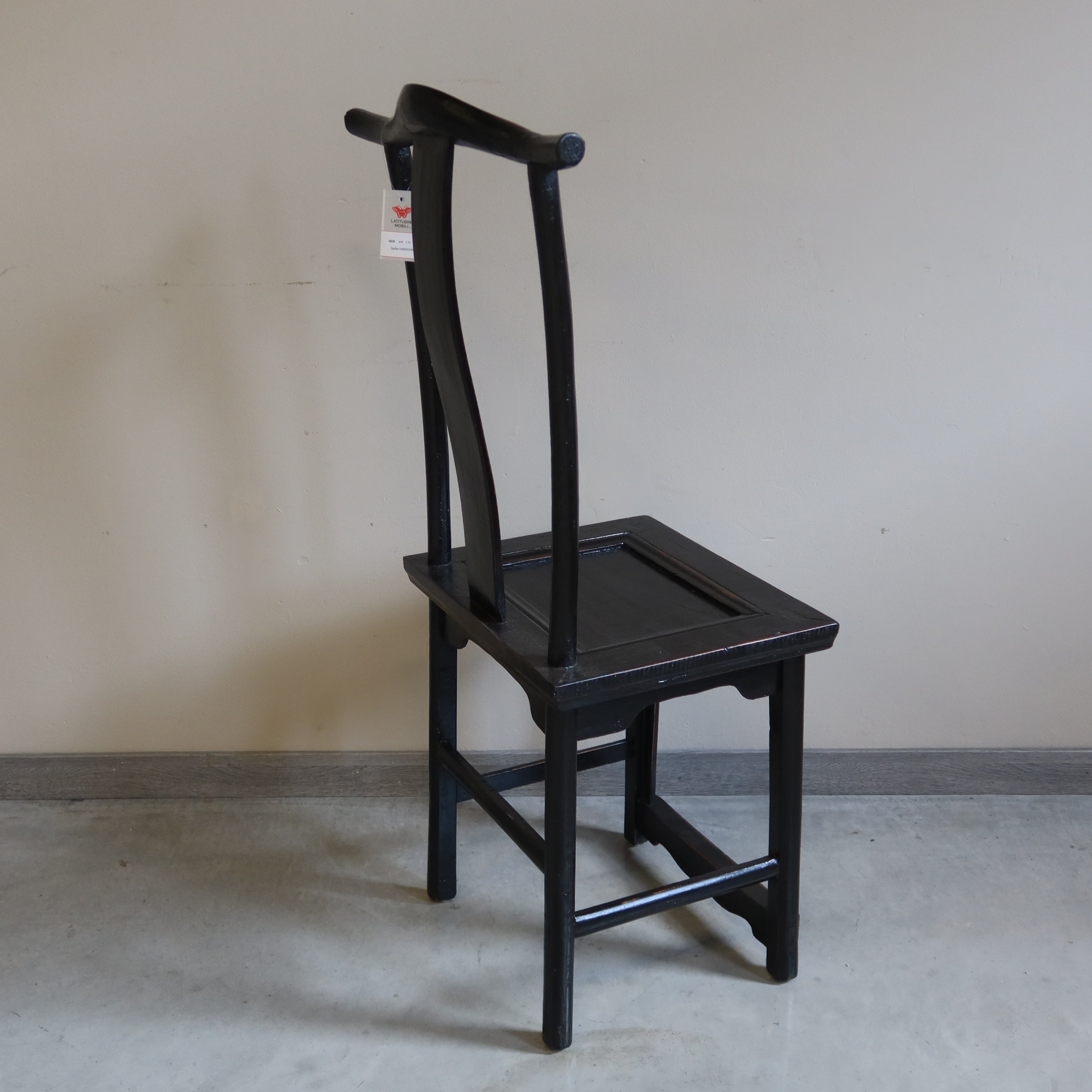 SEDIA CINESE LACCA NERA