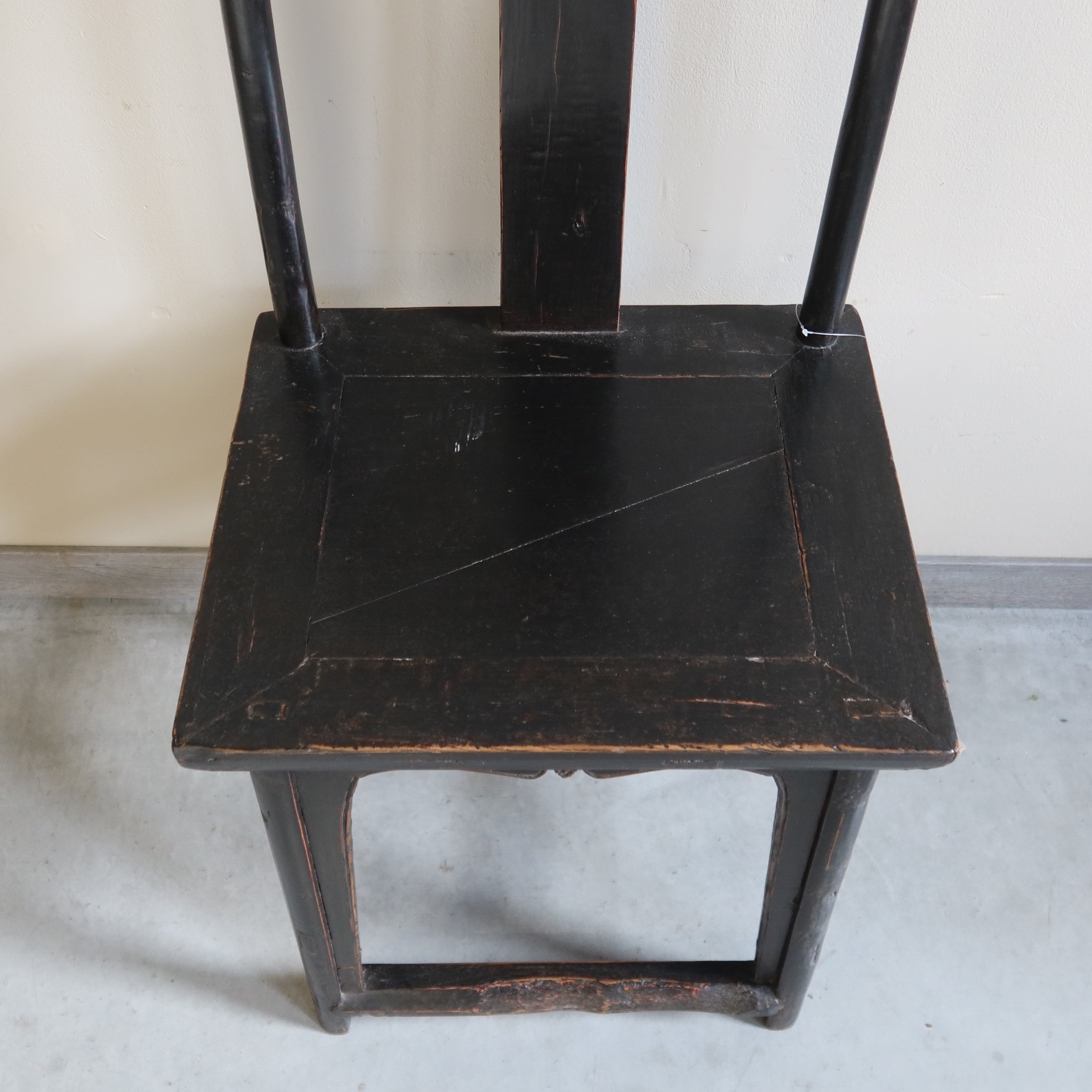 SEDIA CINESE LACCA NERA