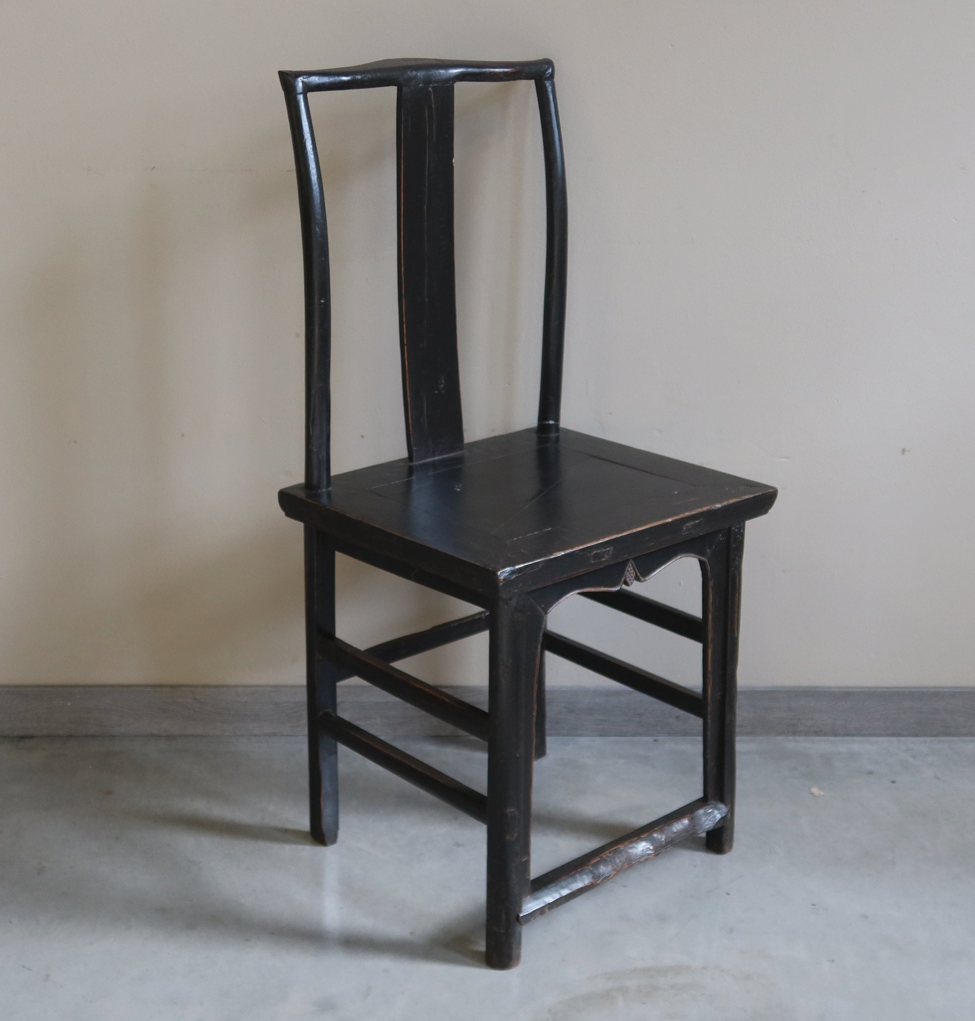 SEDIA CINESE LACCA NERA