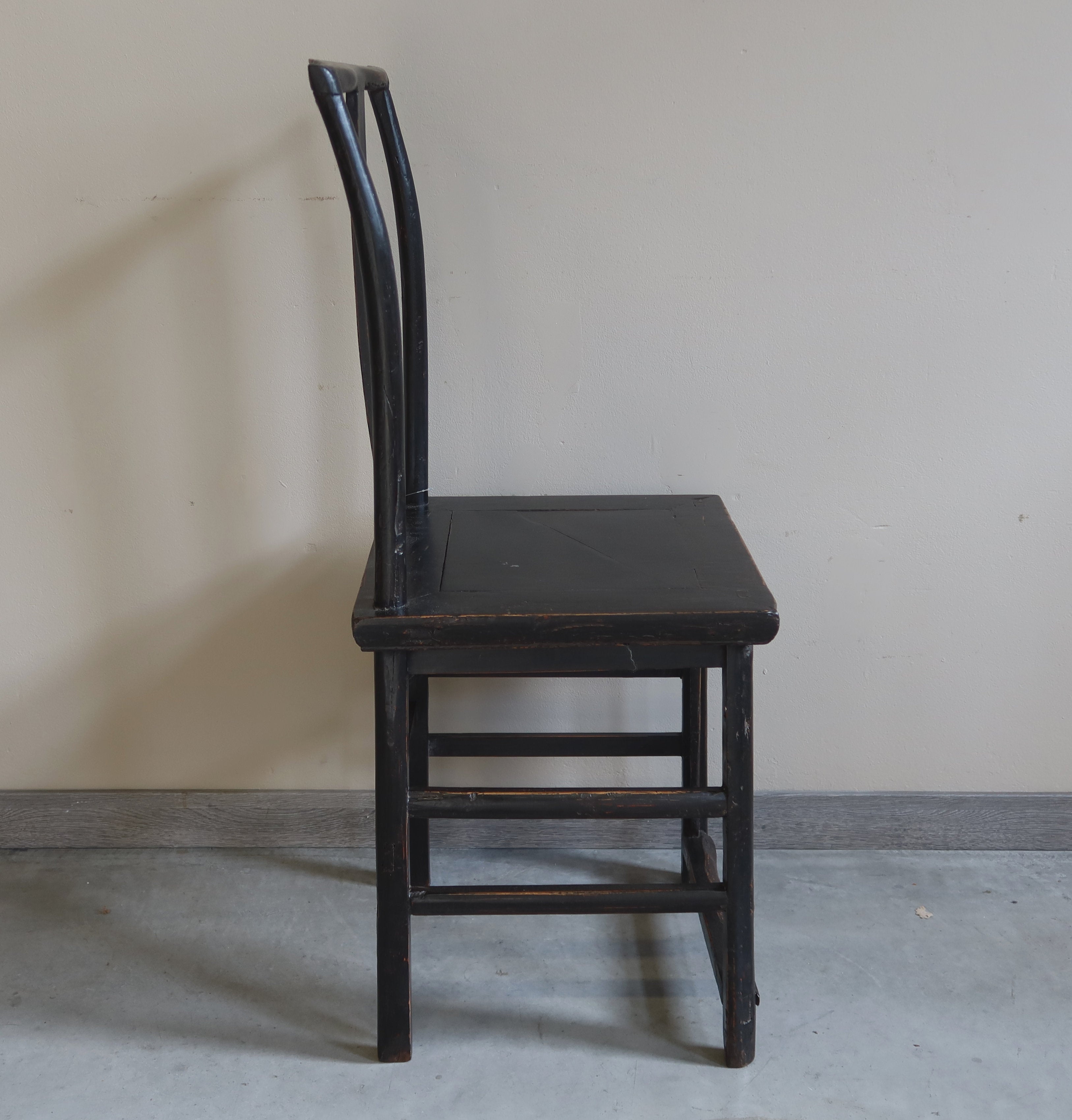 SEDIA CINESE LACCA NERA