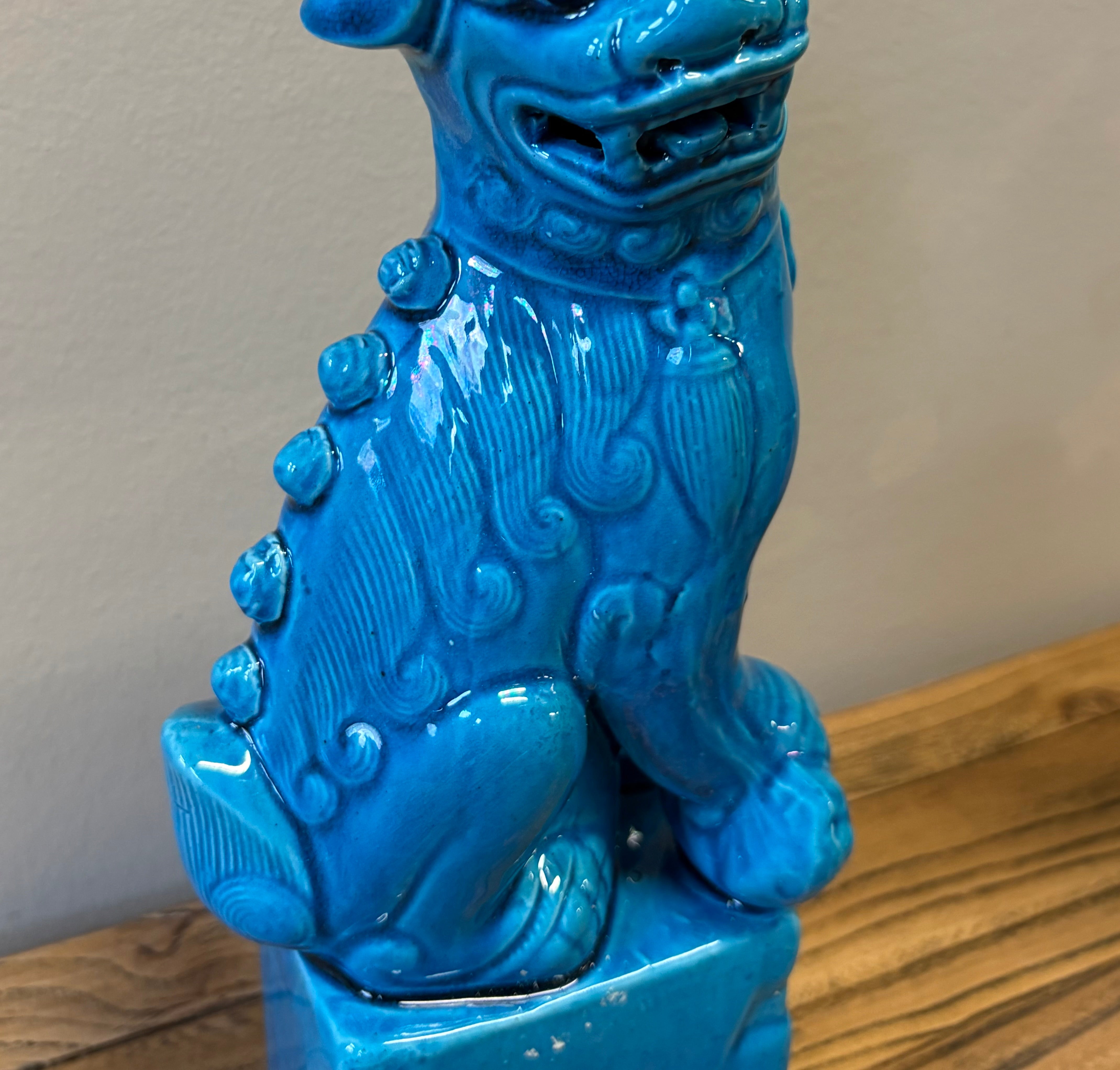 COPPIA LEONCANI IN CERAMICA