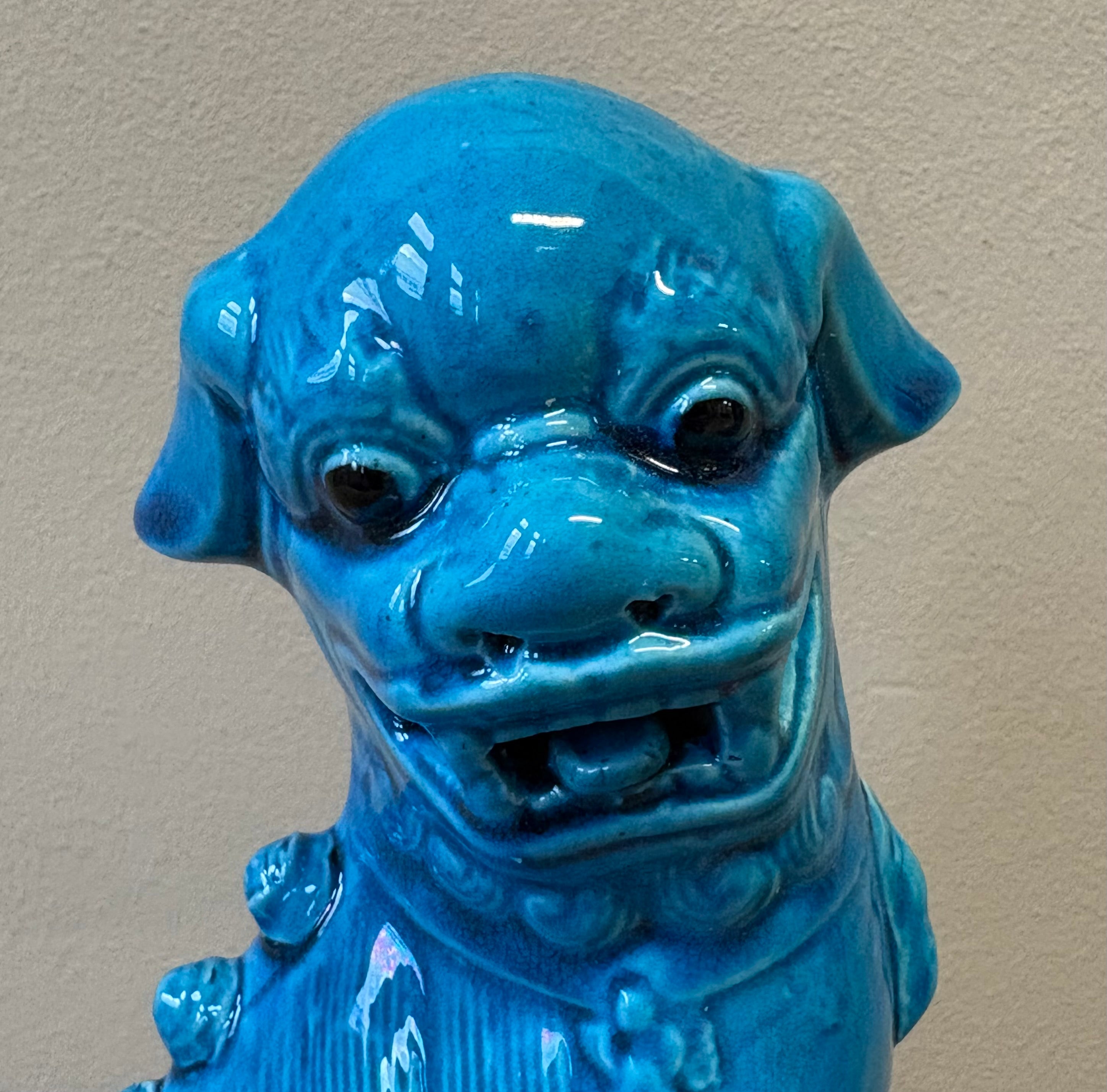 COPPIA LEONCANI IN CERAMICA