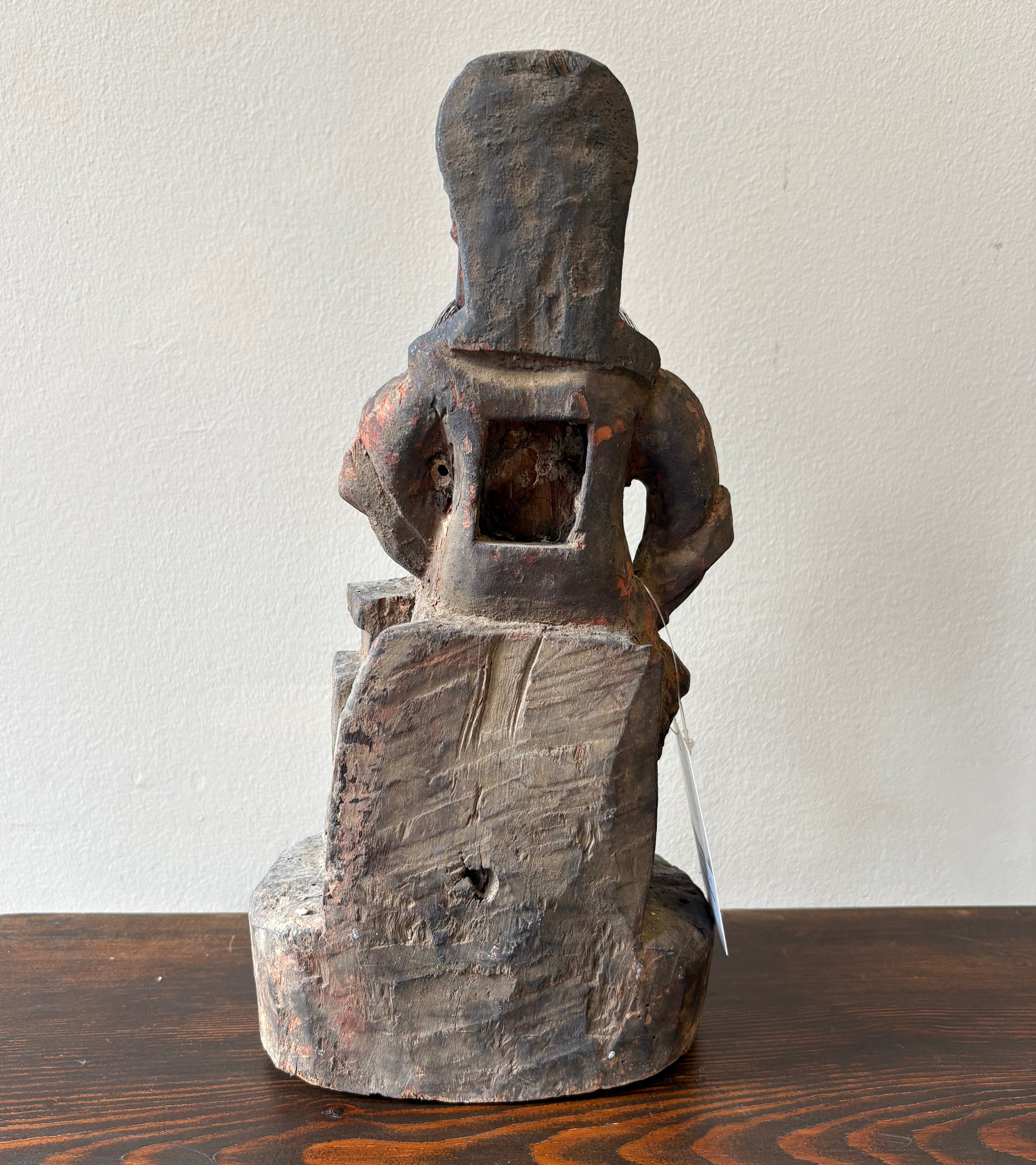 STATUA CONFUCIANA LIGNEA