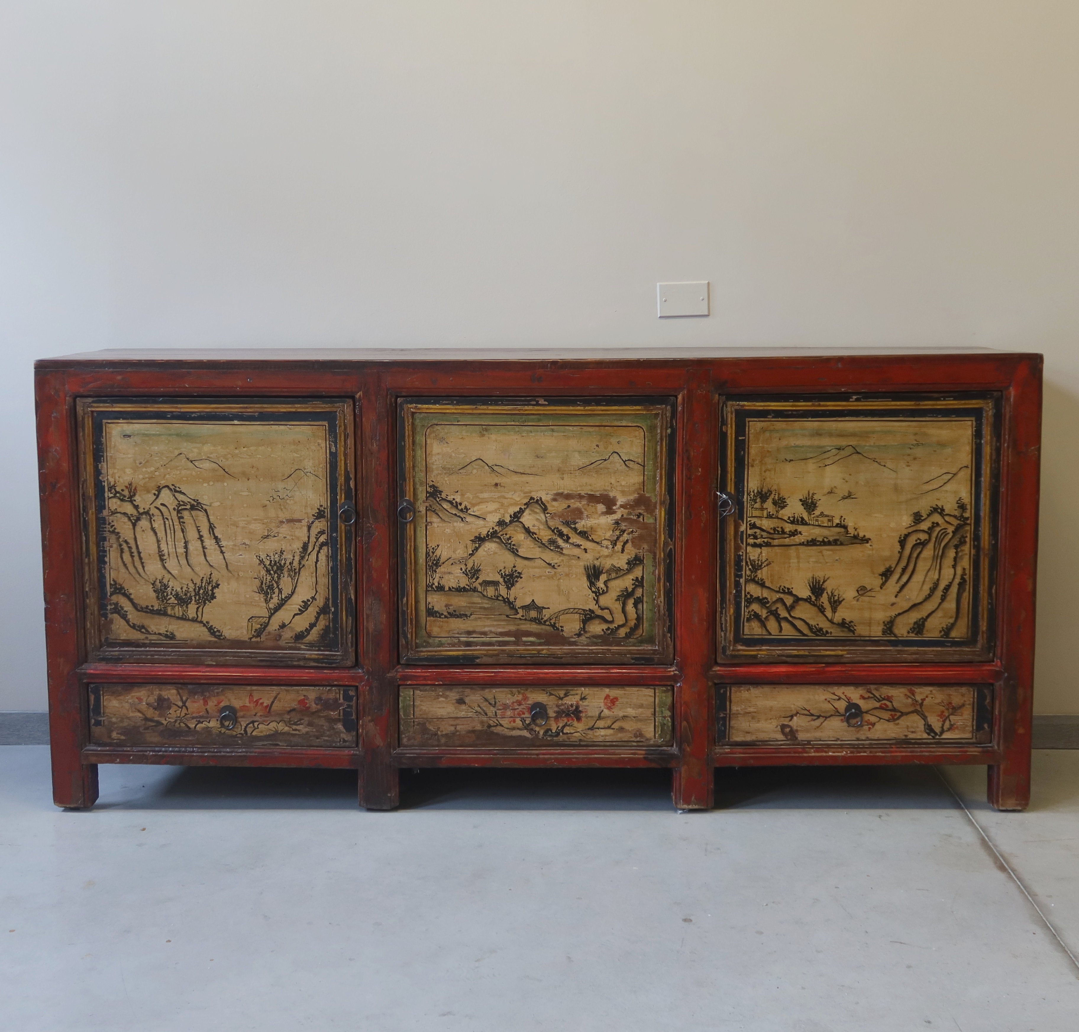 CREDENZA CINA (GANZU) 3 PANNELLI