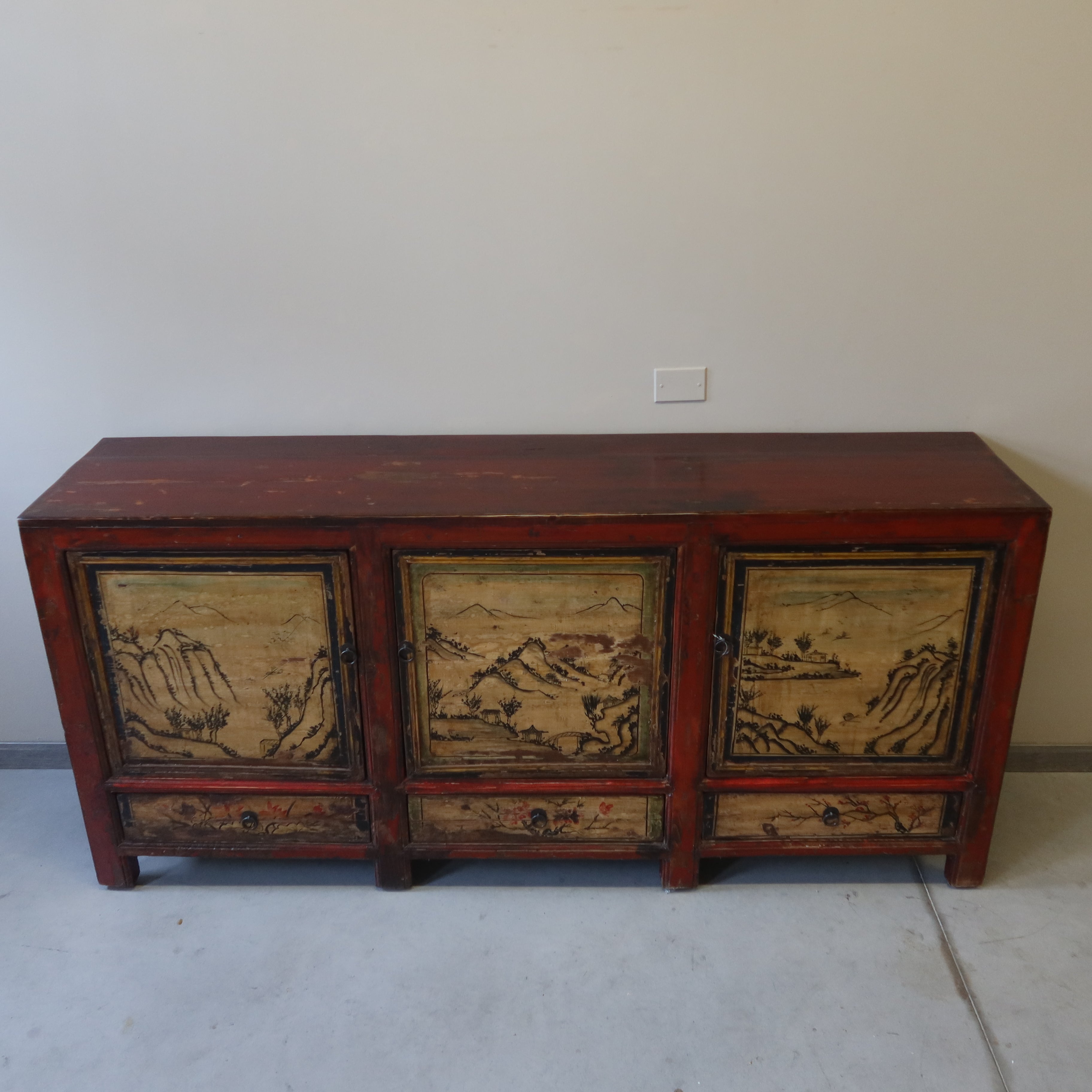CREDENZA CINA (GANZU) 3 PANNELLI