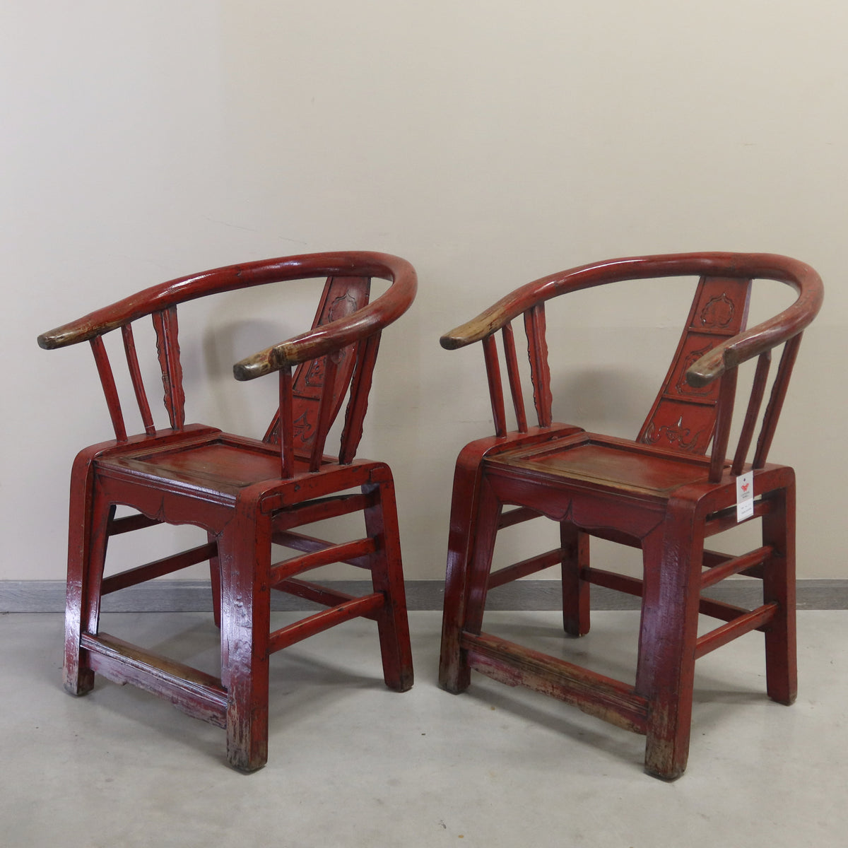 SEDIA CINESE A POZZETTO ROSSO BORDEAUX