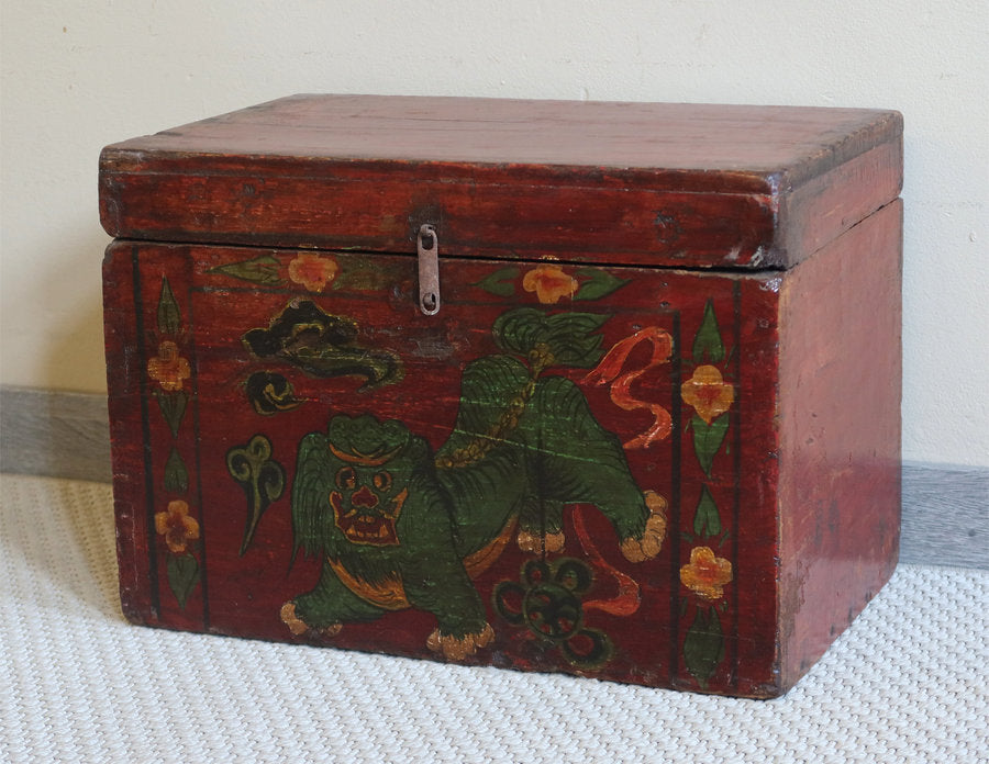 BAULETTO MONGOLIA RAFFIGURAZIONE LEONCANE