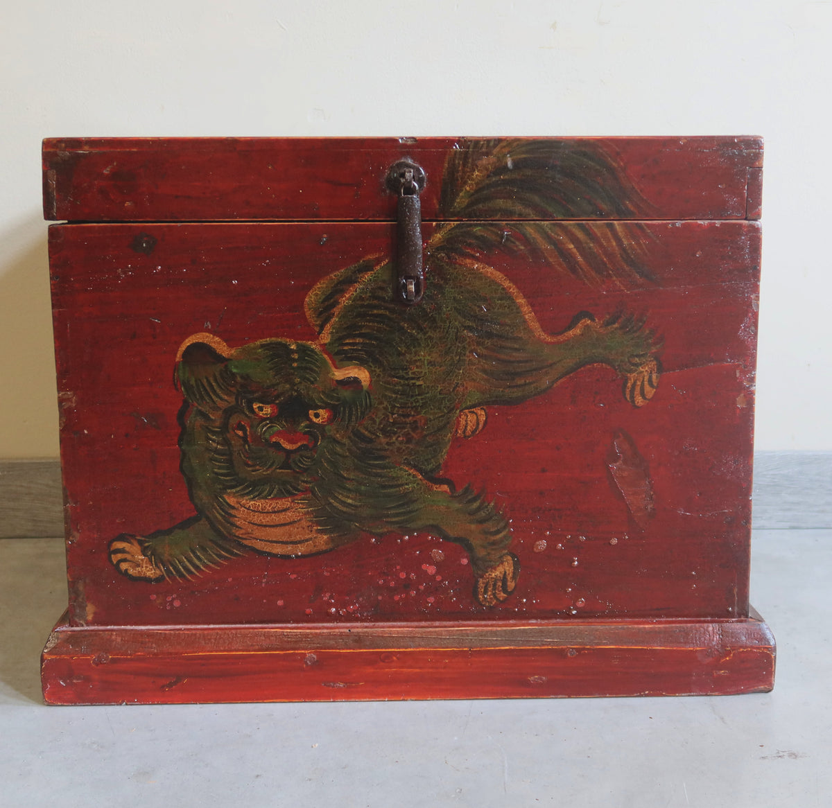BAULETTO MONGOLO DECORO LEONCANE