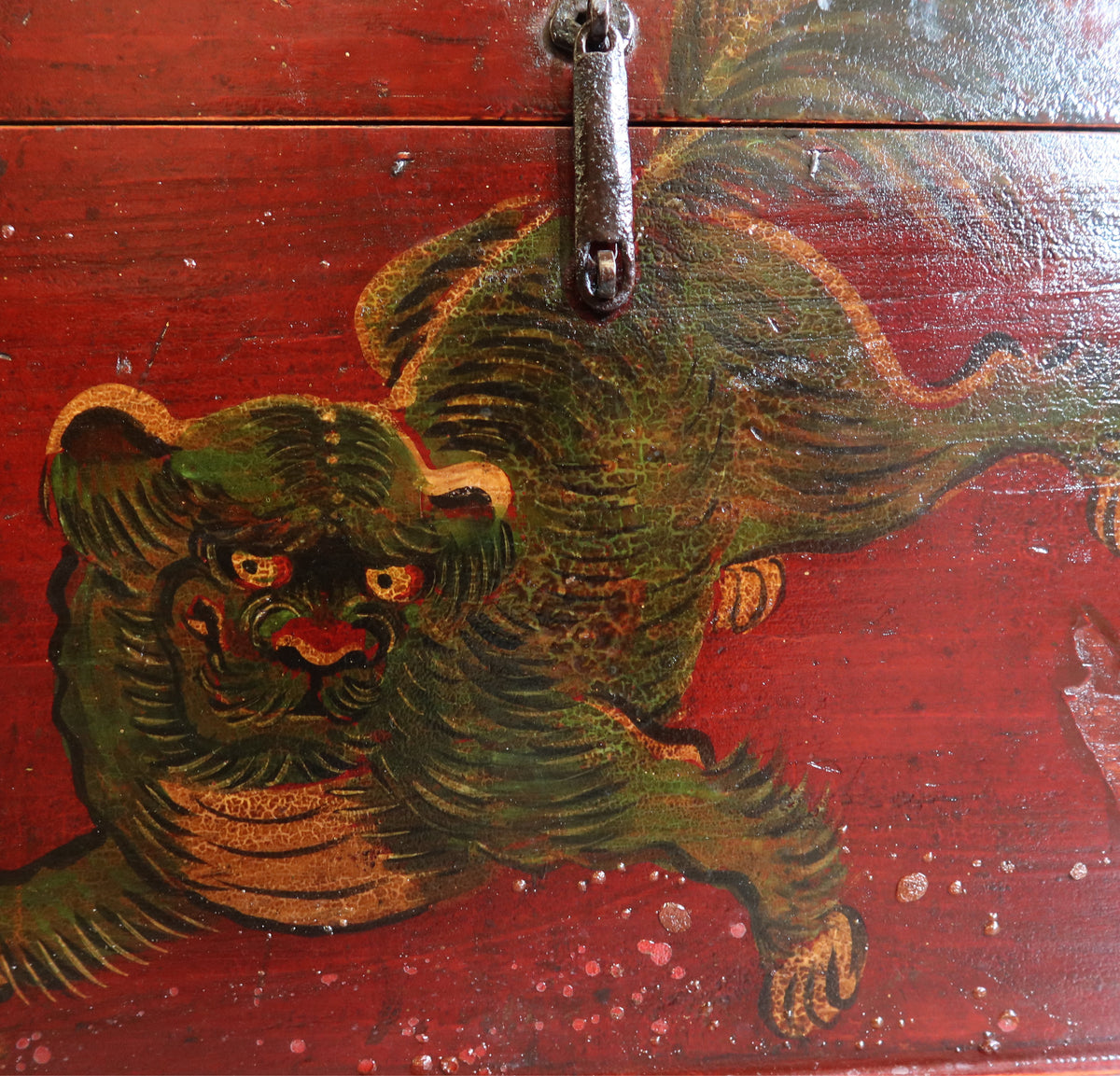 BAULETTO MONGOLO DECORO LEONCANE