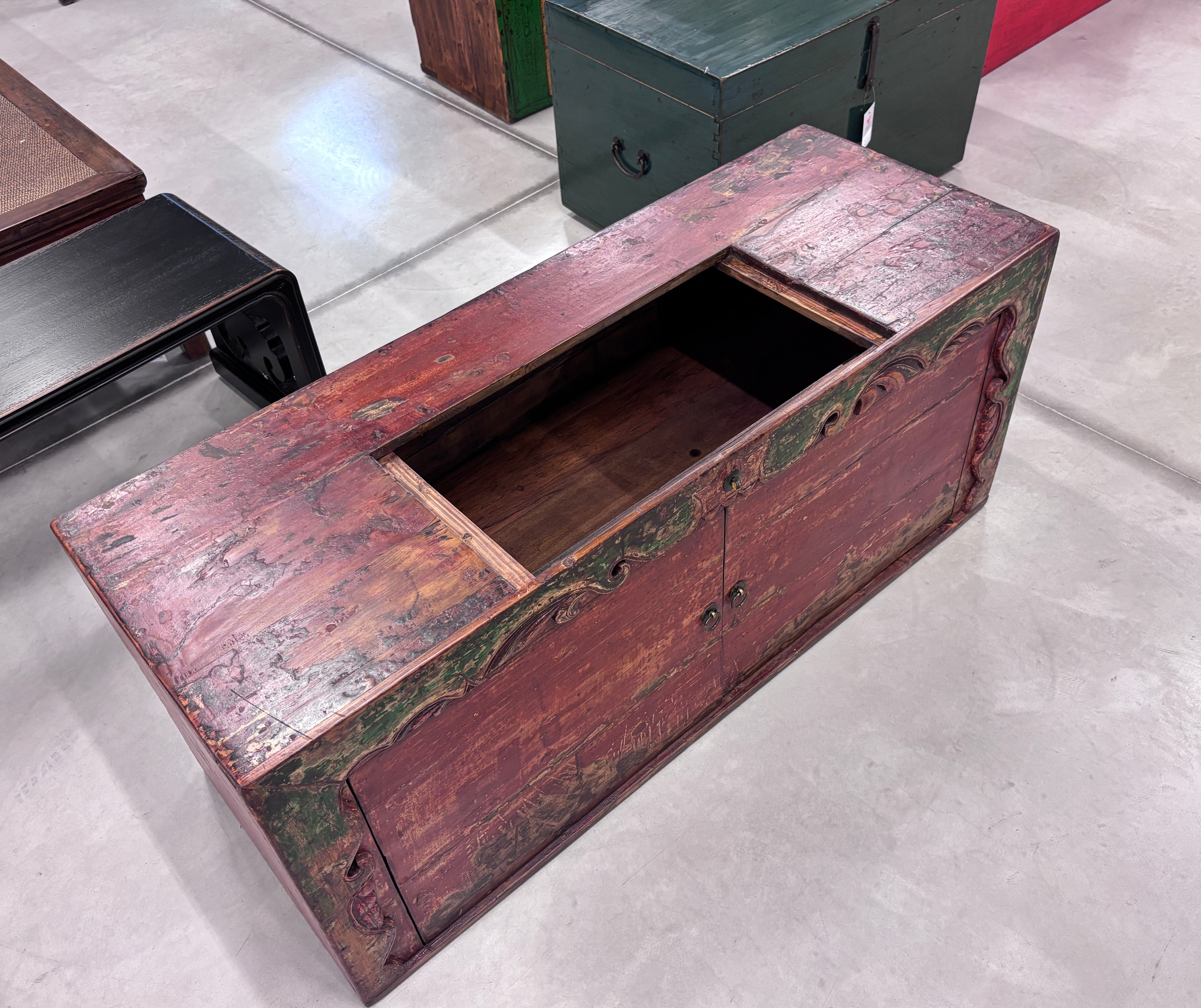 CASSA GANZU 2 ANTE CON FRAME INTAGLIATO