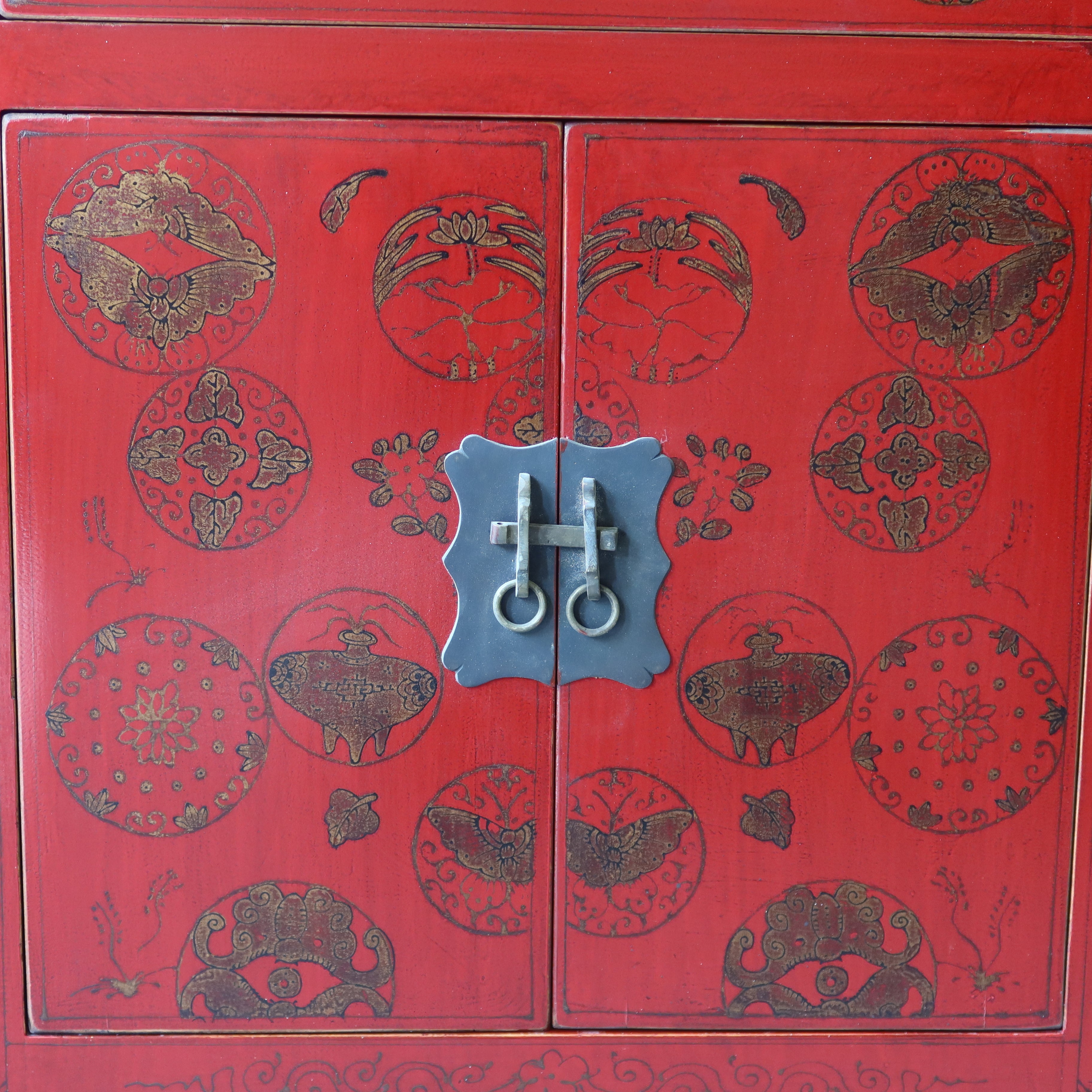 CREDENZA CINESE DI SHANXI A TRIPLO VANO