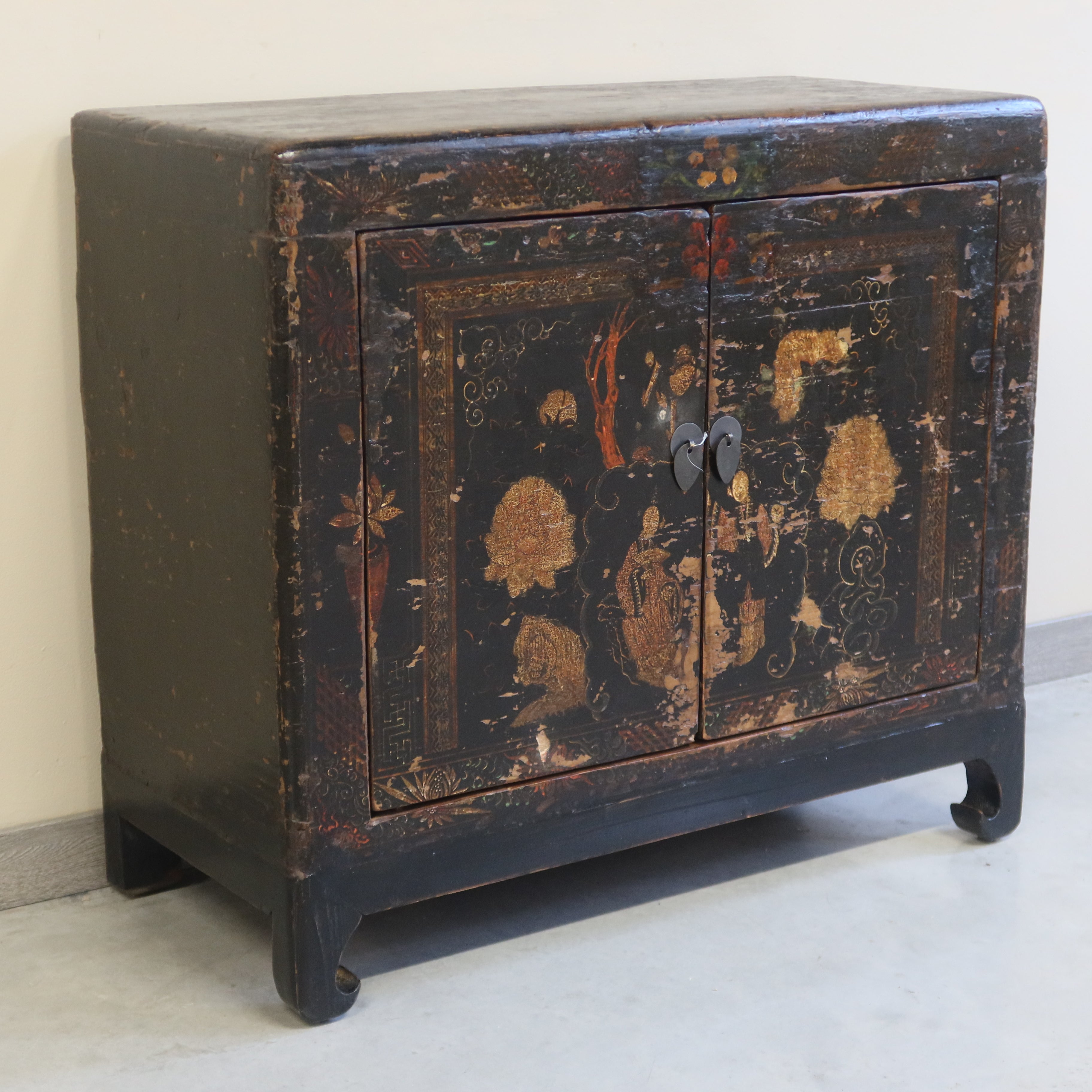 BAULE CINESE DECORATO CON APERTURA FRONTALE