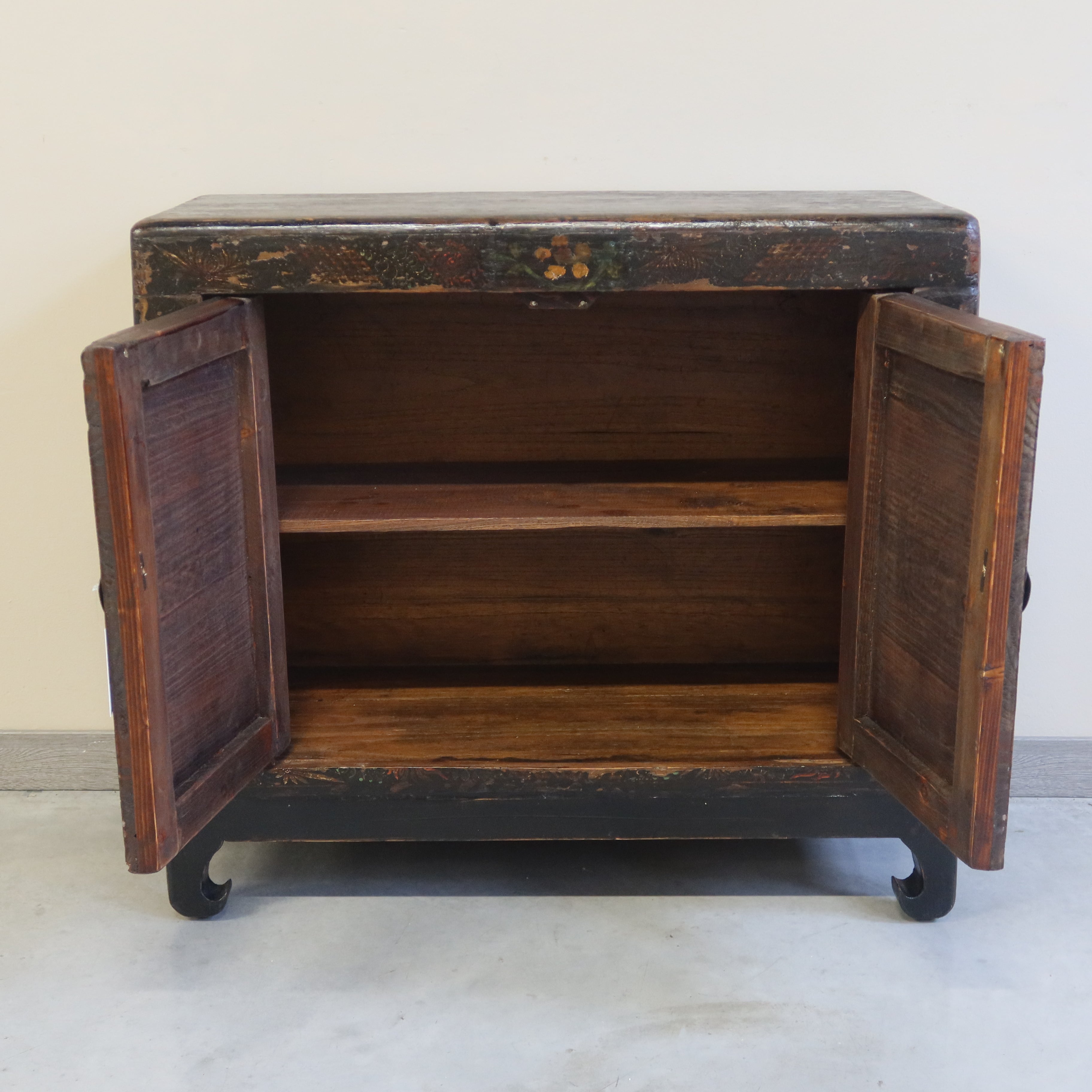 BAULE CINESE DECORATO CON APERTURA FRONTALE