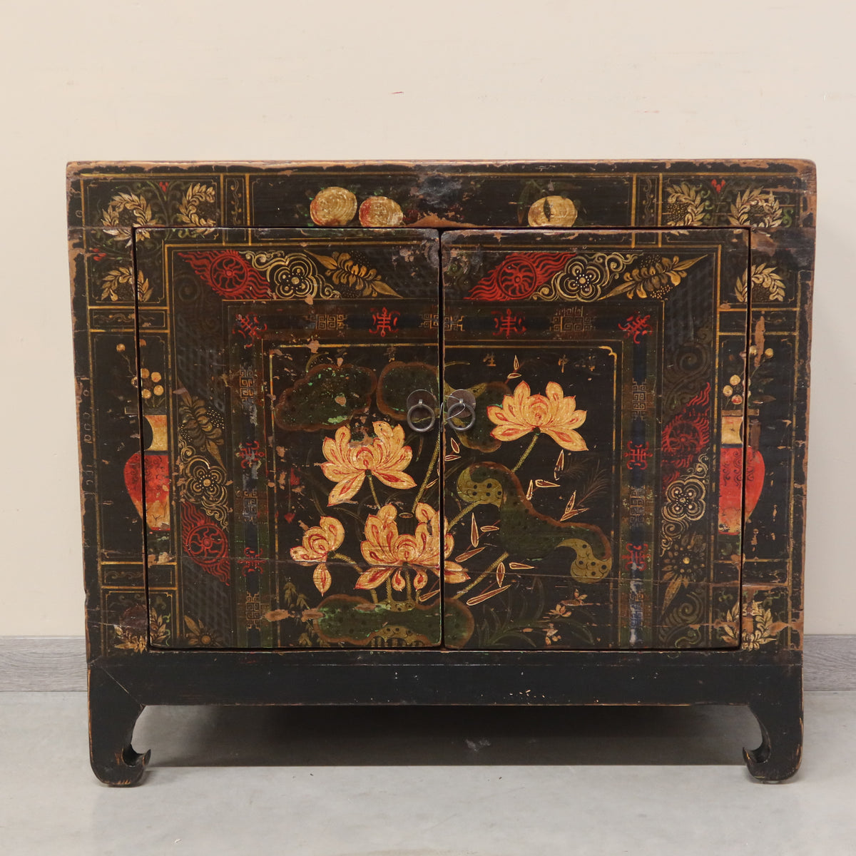 BAULE CINESE DECORATO CON APERTURA FRONTALE