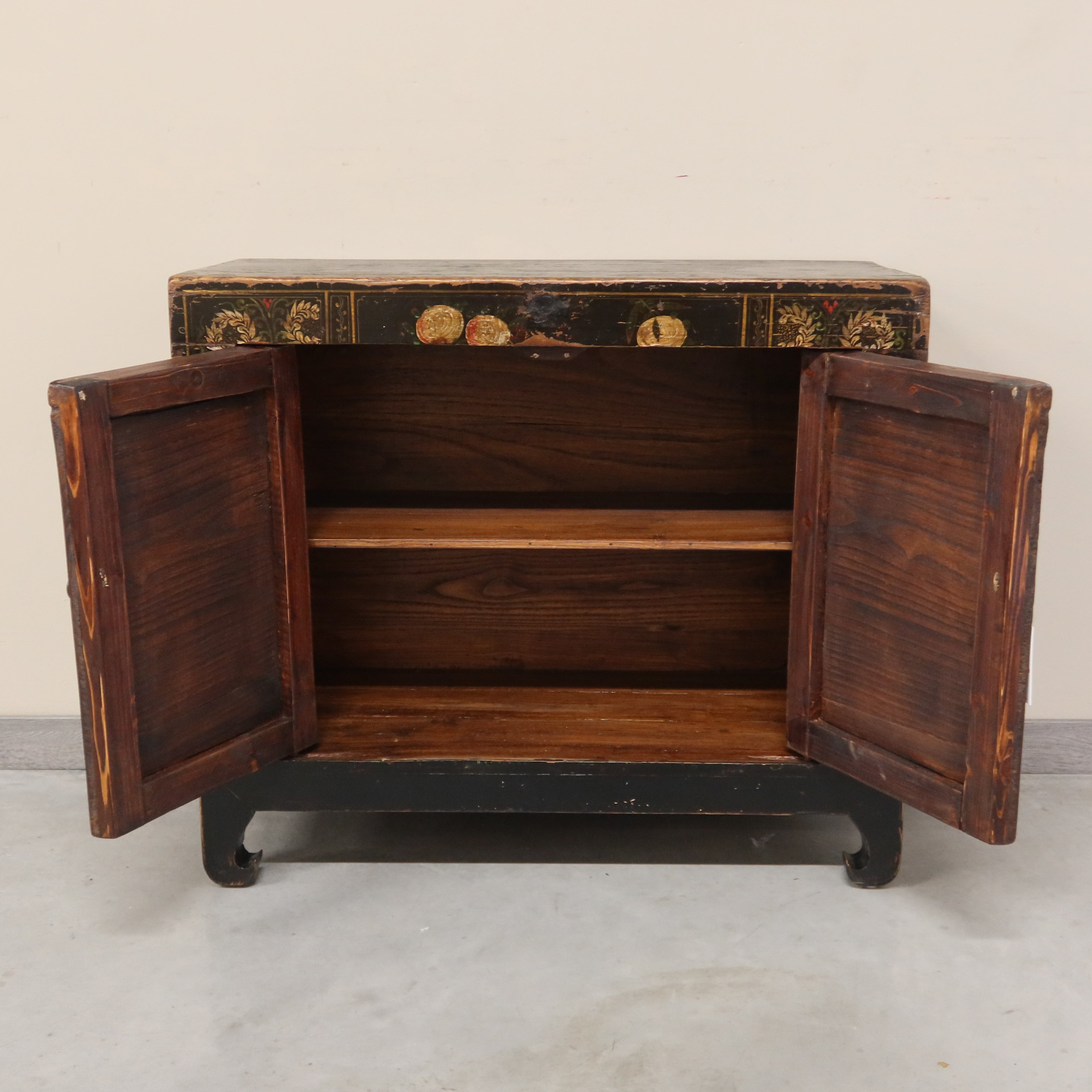 BAULE CINESE DECORATO CON APERTURA FRONTALE