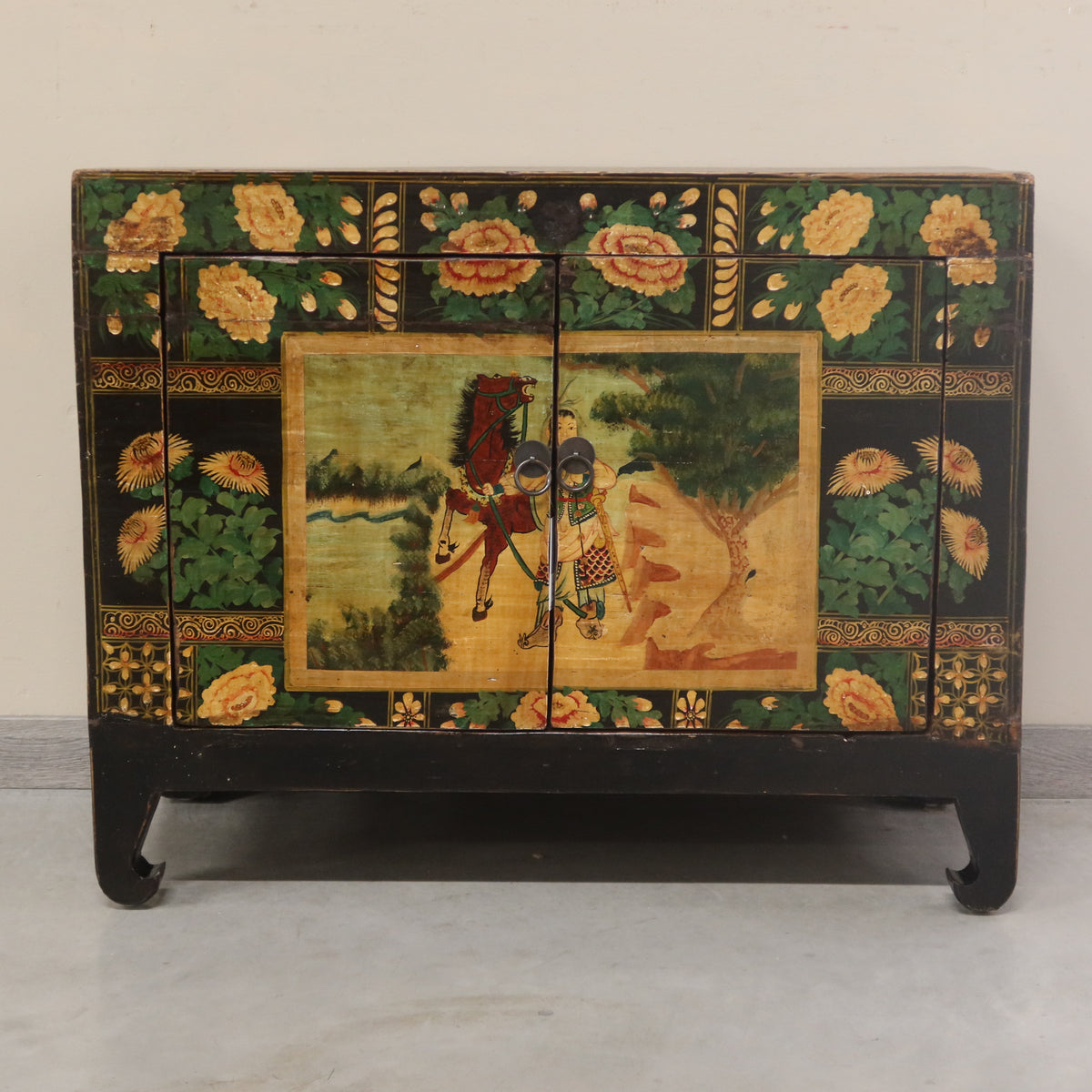 BAULE CINESE DECORATO CON APERTURA FRONTALE
