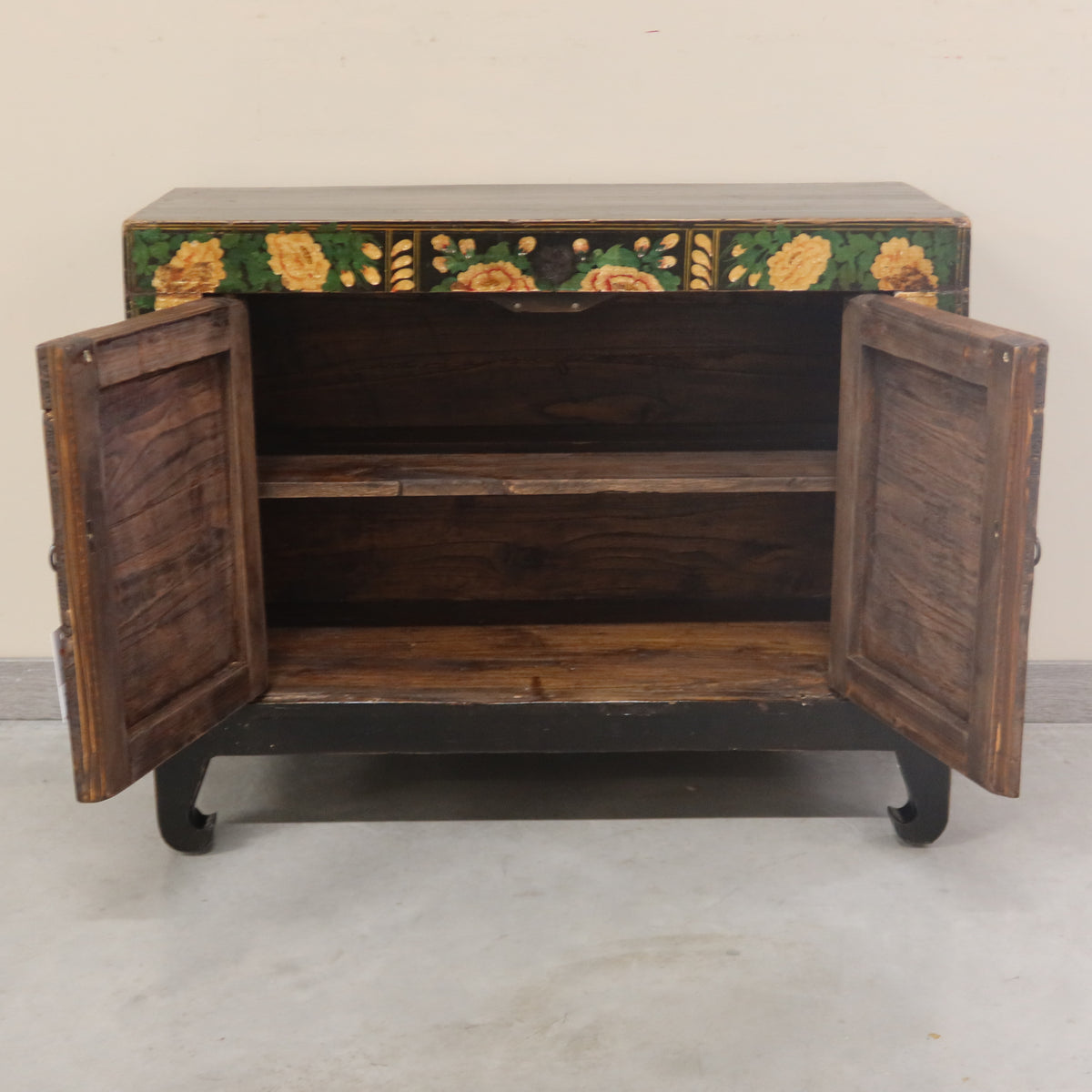 BAULE CINESE DECORATO CON APERTURA FRONTALE