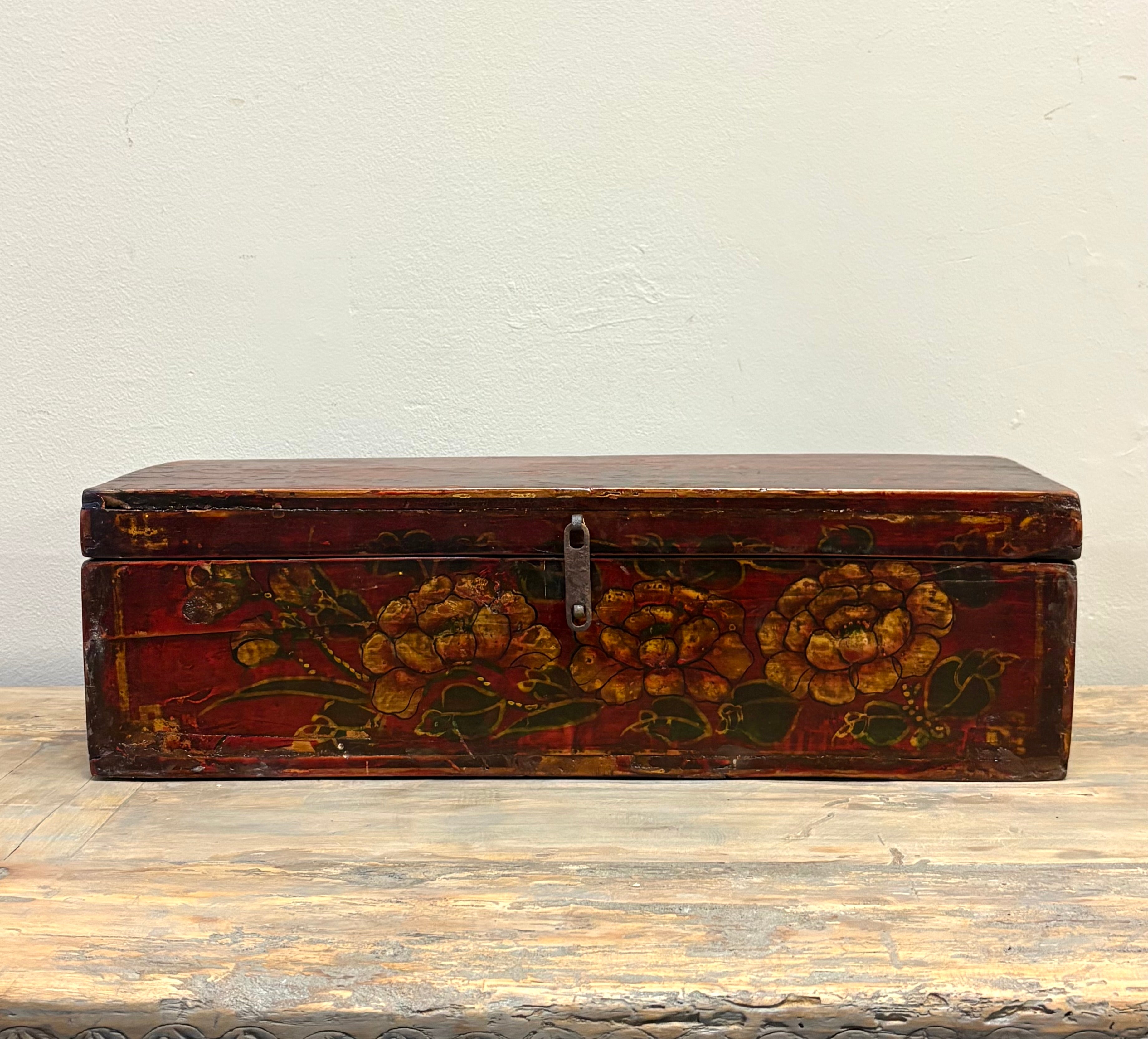 LUNGA SCATOLA MONGOLIA DECORATA