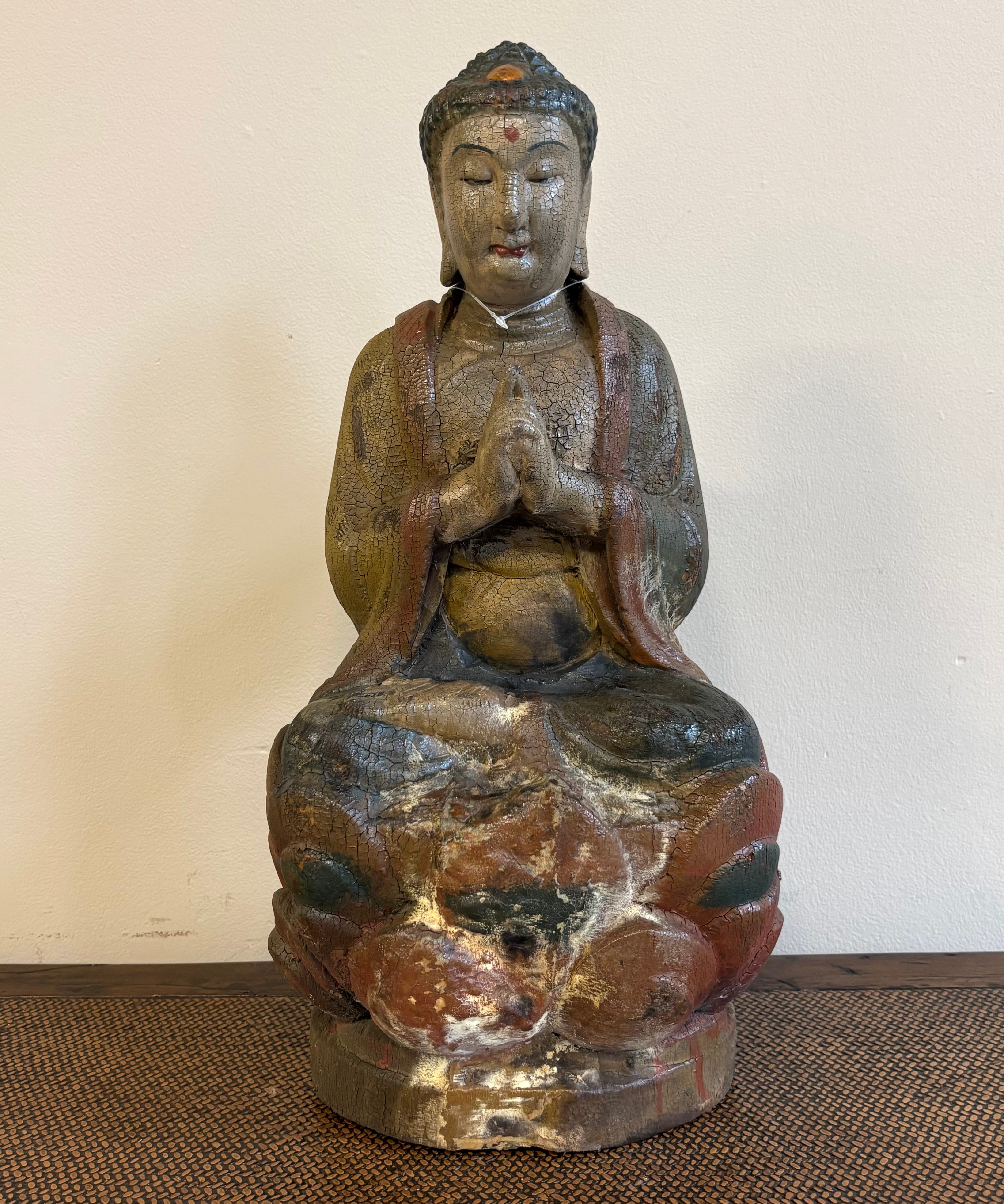 STATUA LIGNEA GUANYIN