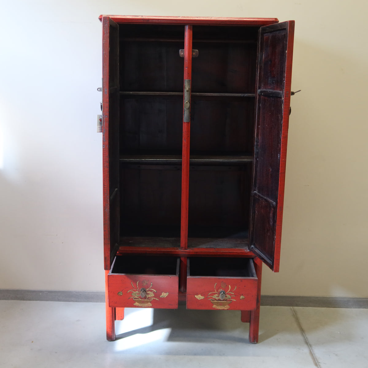 ARMADIO CINESE DECORATO DELLO SHANXI