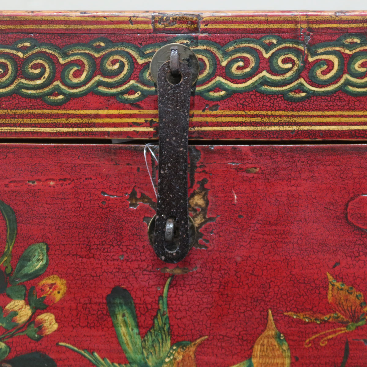 BAULE MONGOLIA DECORO FLOREALE
