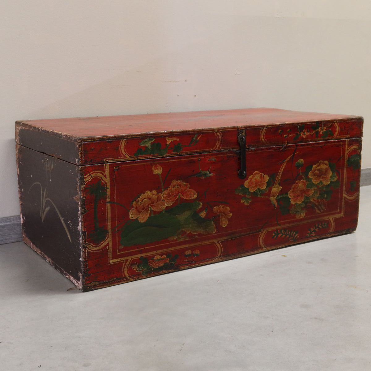 BAULE MONGOLIA DECORO FLOREALE