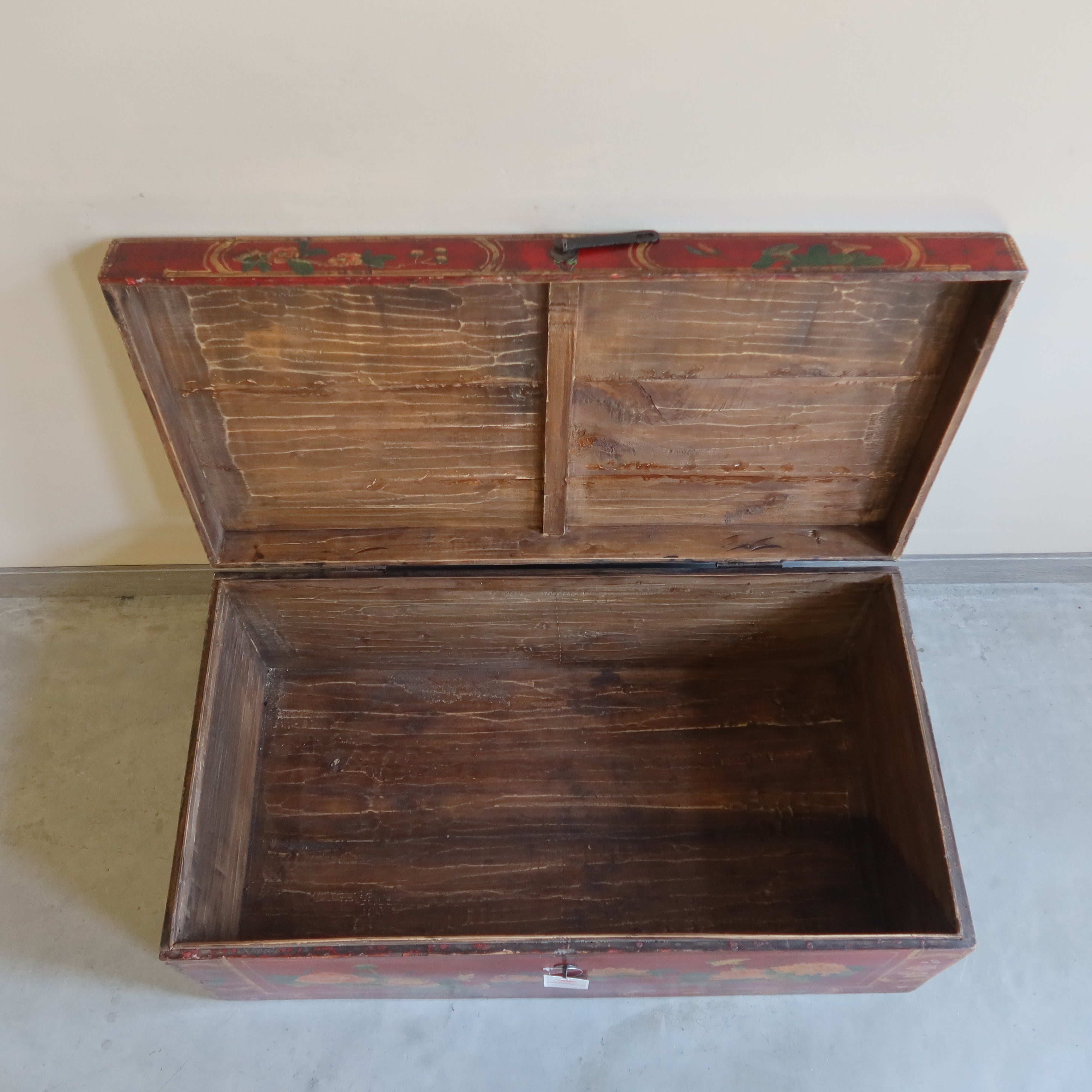 BAULE MONGOLIA DECORO FLOREALE