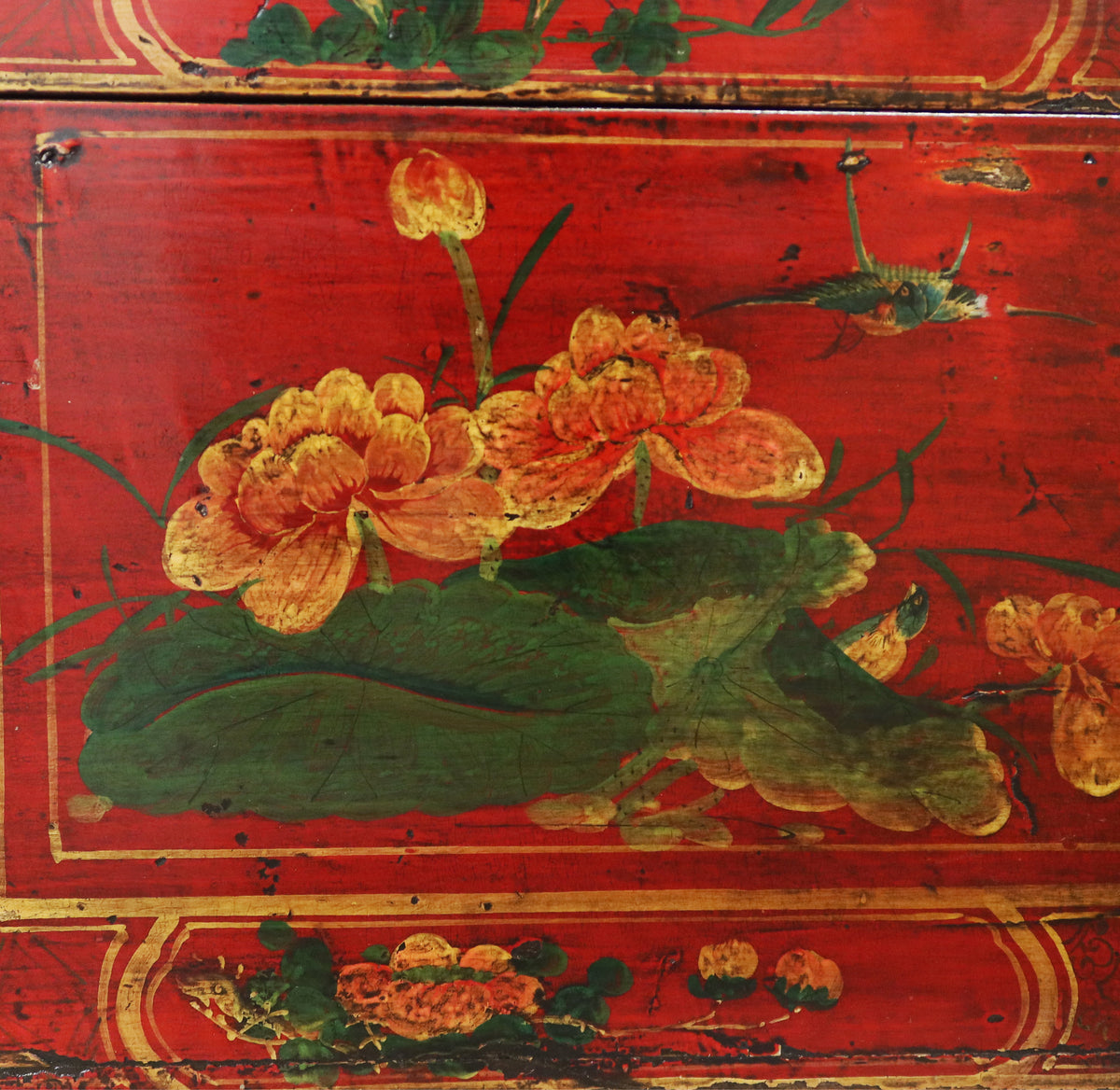 BAULE MONGOLIA DECORO FLOREALE
