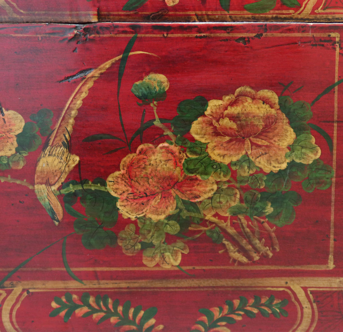 BAULE MONGOLIA DECORO FLOREALE