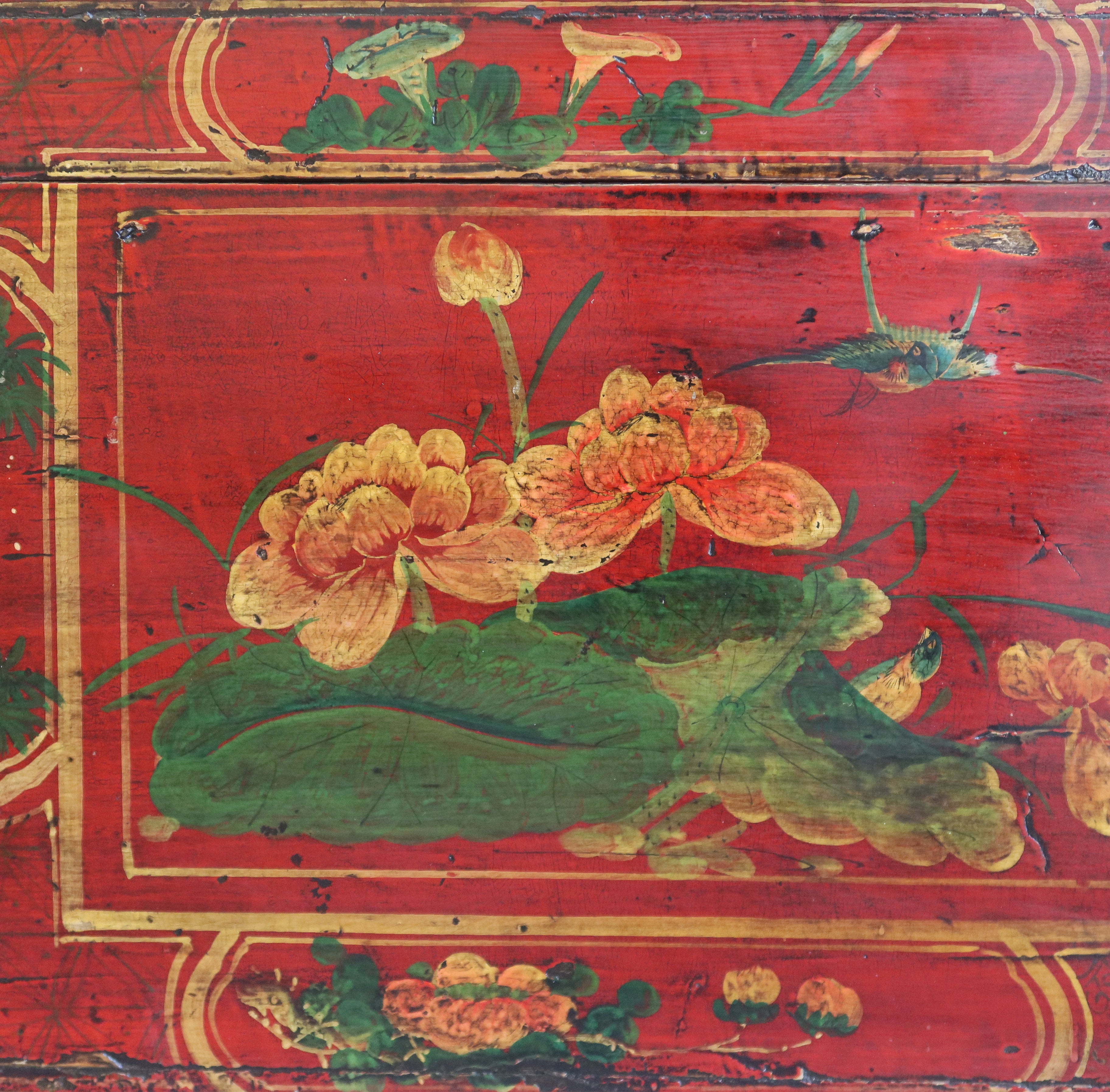 BAULE MONGOLIA DECORO FLOREALE
