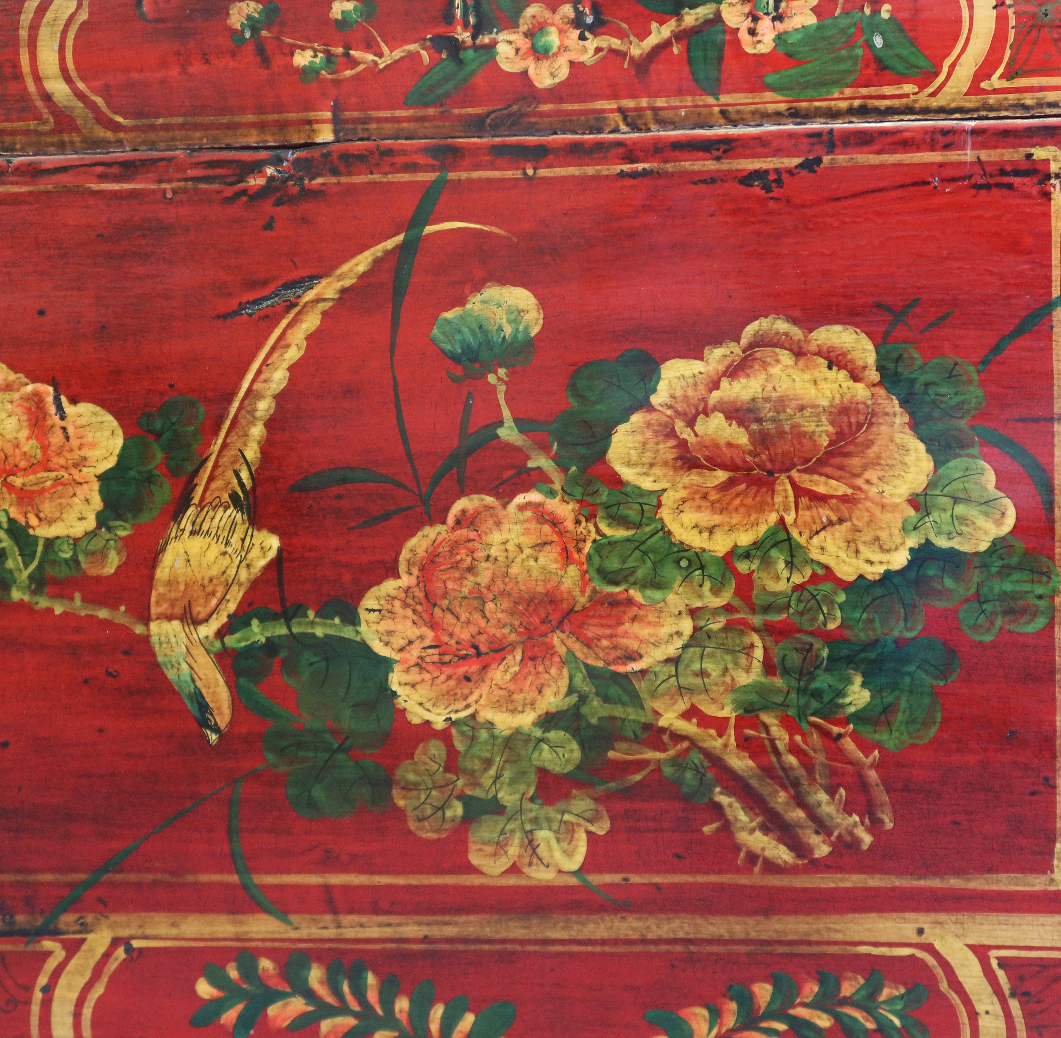 BAULE MONGOLIA DECORO FLOREALE