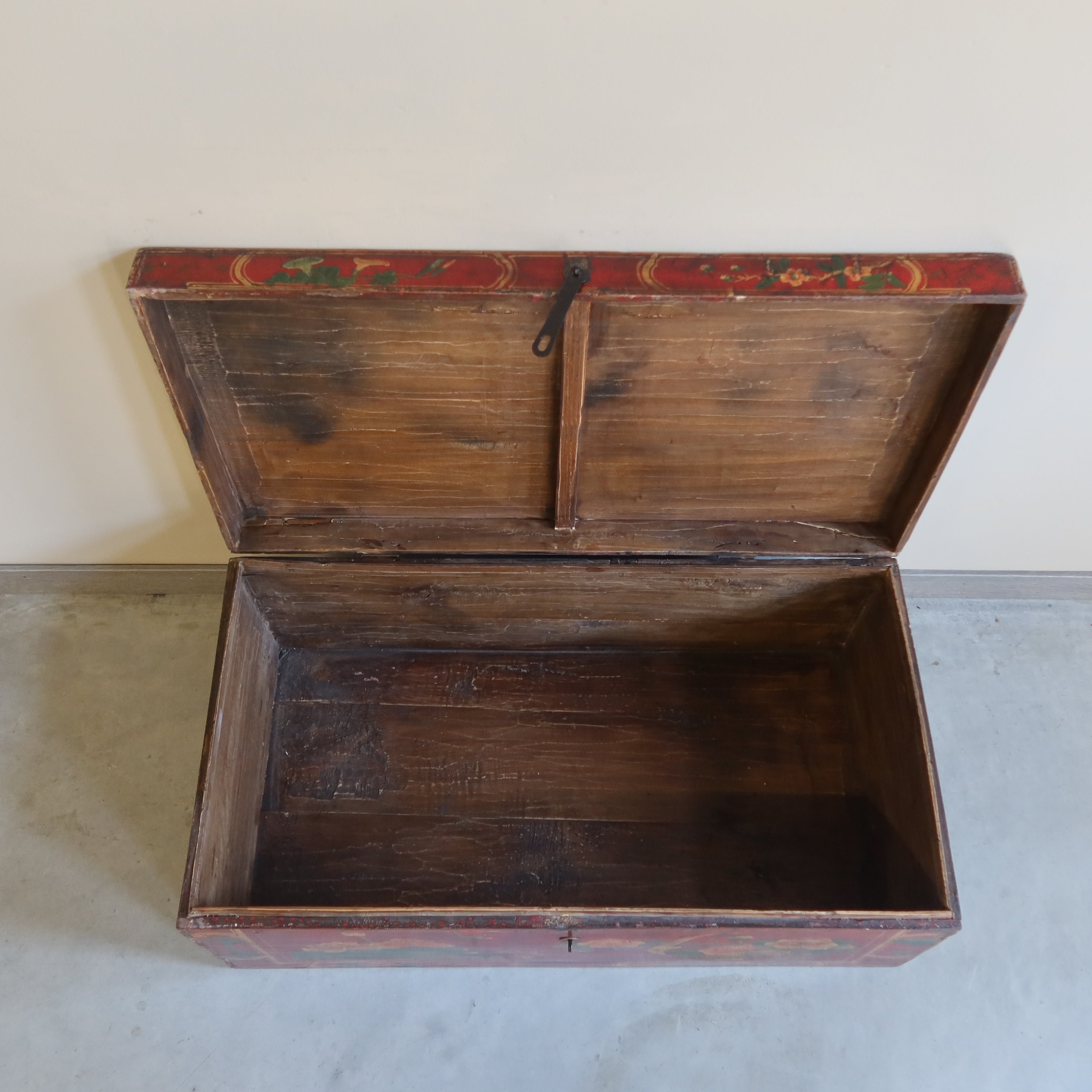 BAULE MONGOLIA DECORO FLOREALE