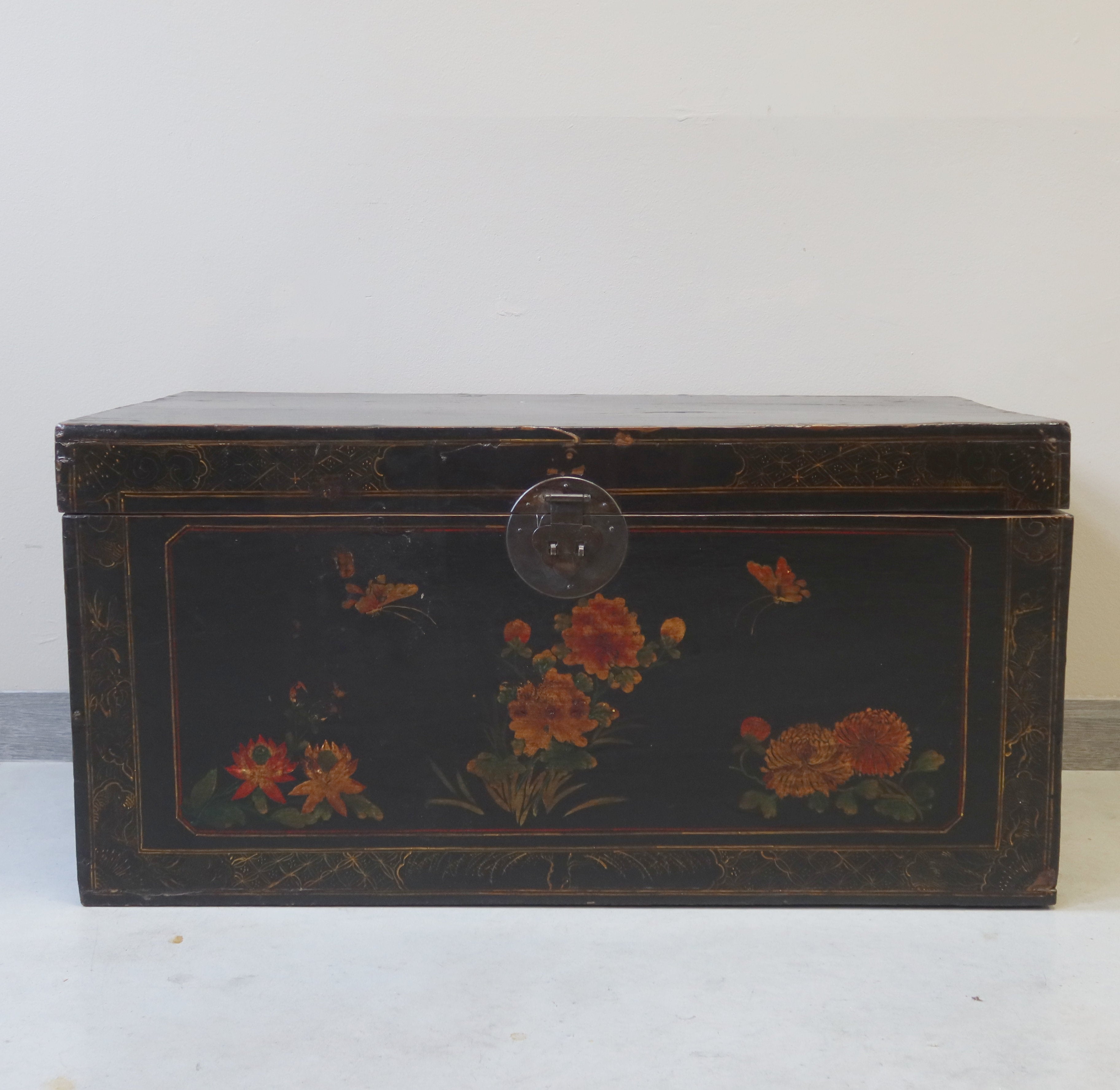 BAULE CINESE GANZU DECORATO