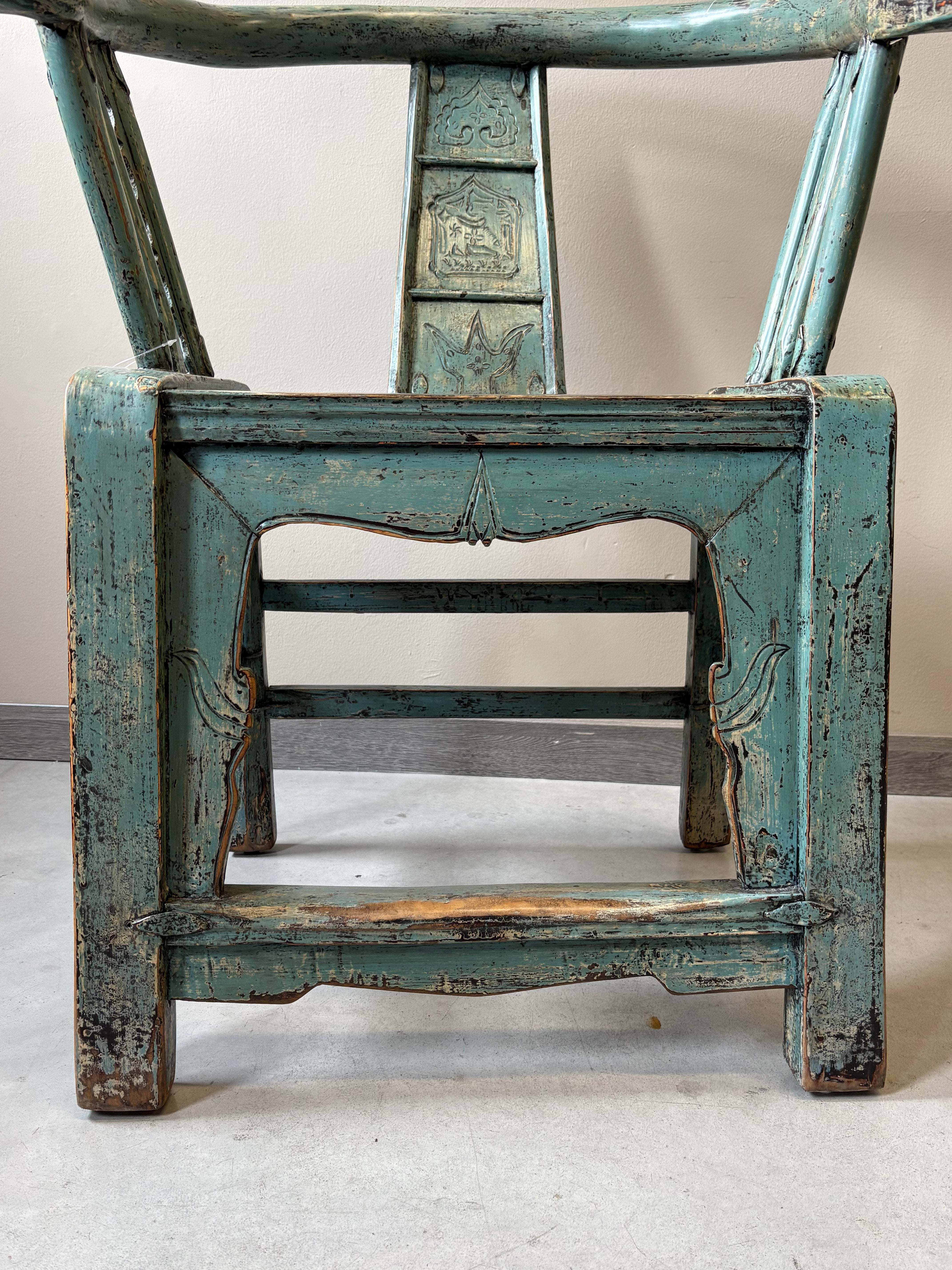 SEDIA CINESE A POZZETTO IN LACCA