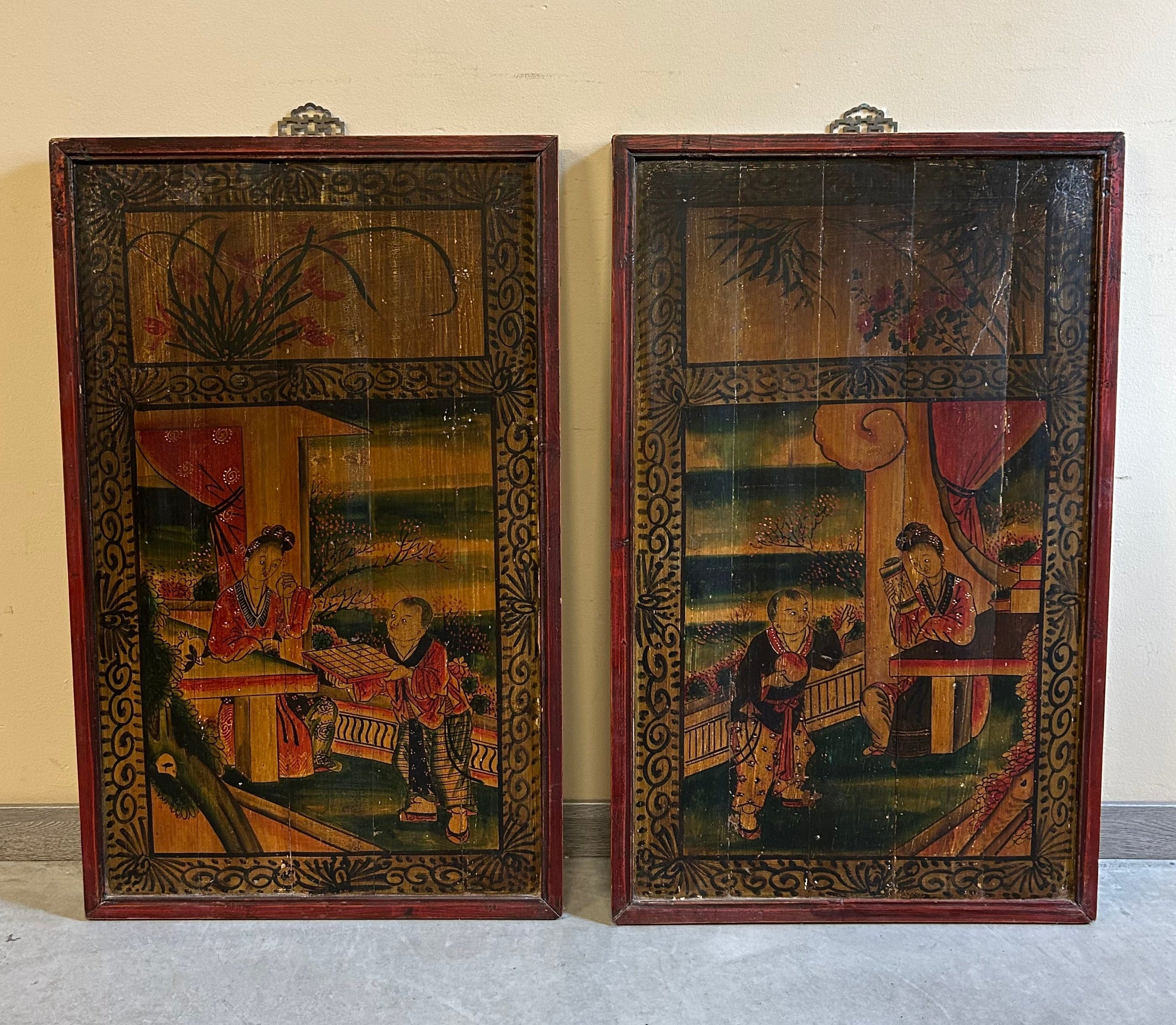 PANNELLO LIGNEO DIPINTO