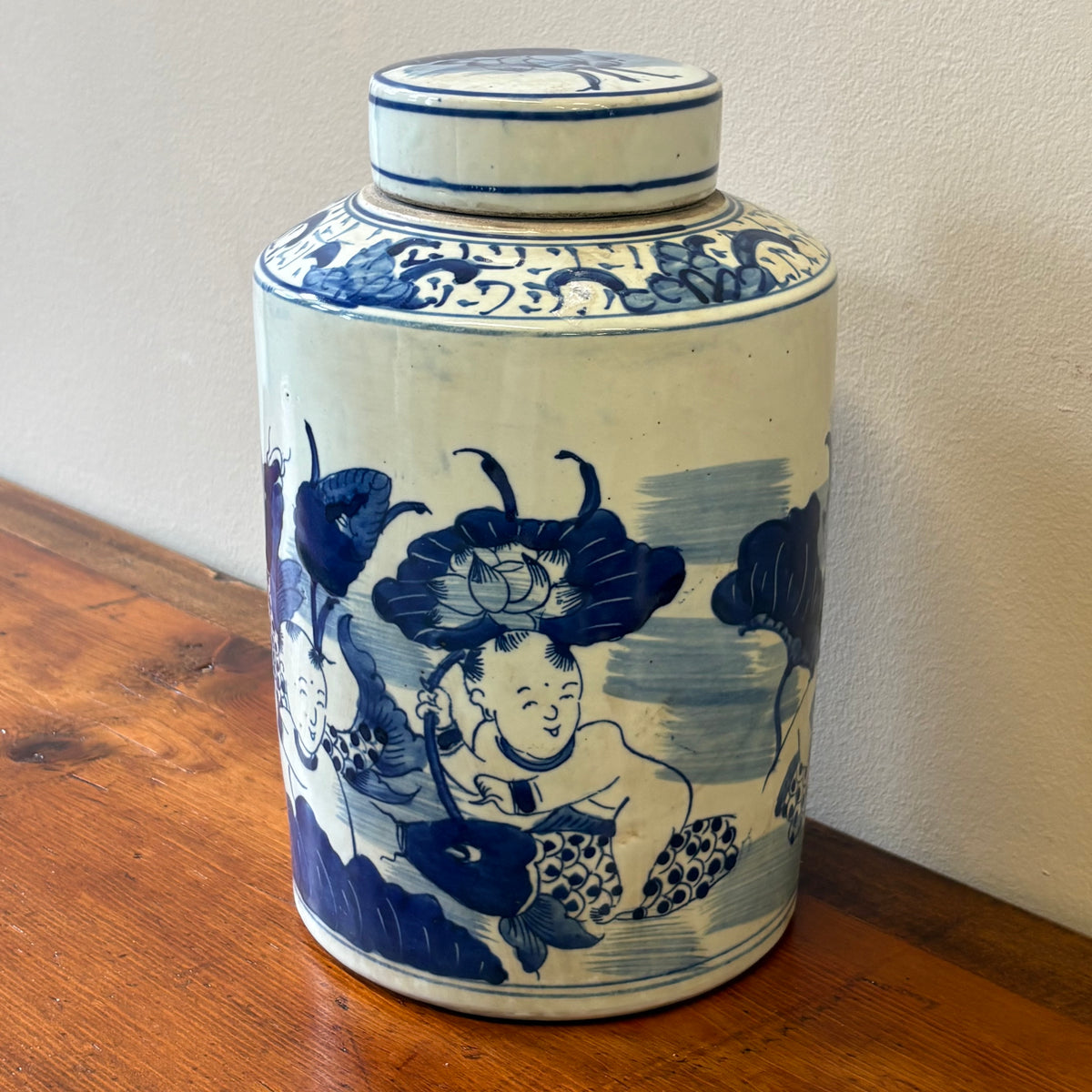 VASO CILINDRICO IN CERAMICA DIPINTA
