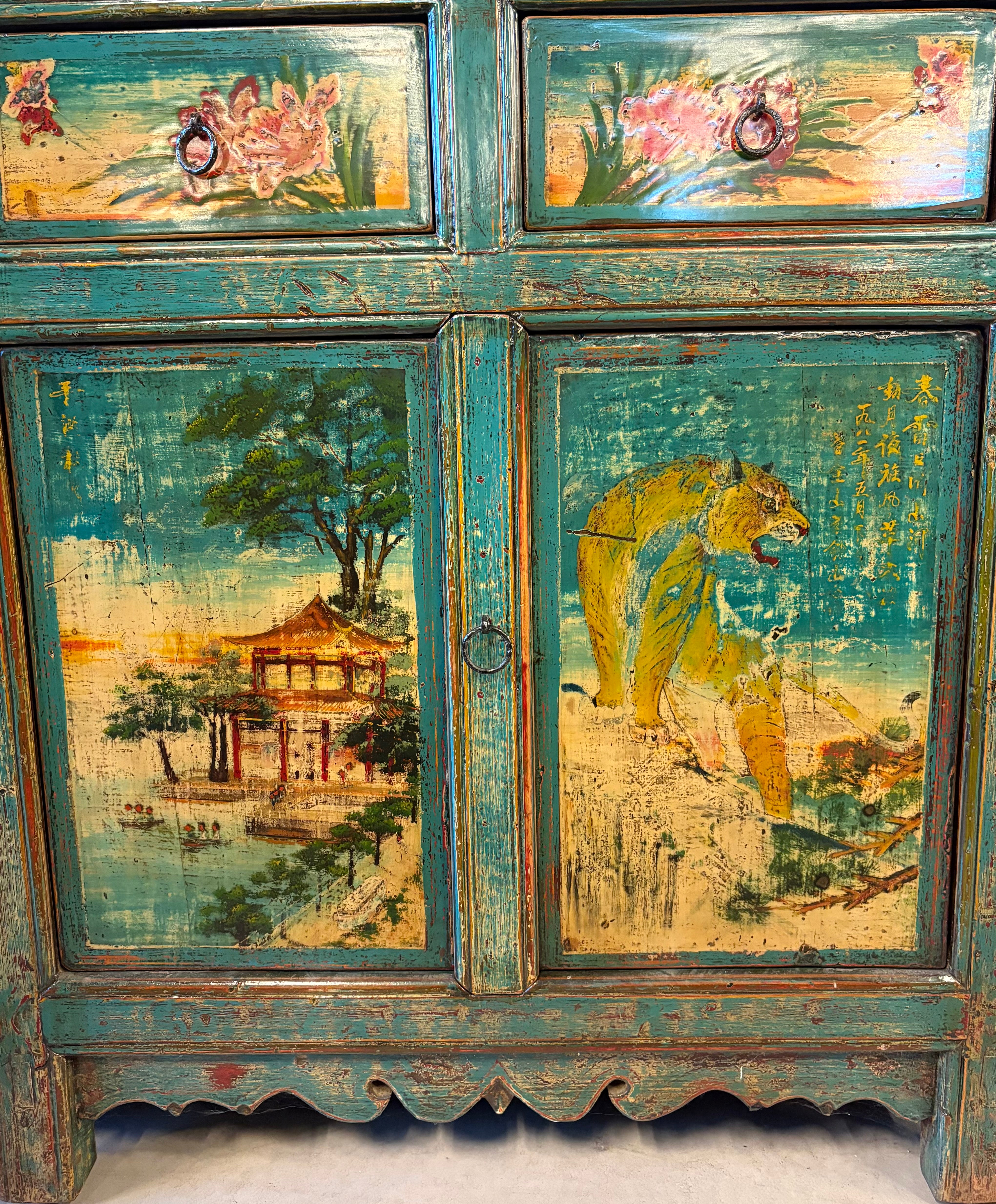GRANDE CREDENZA MONGOLIA DEC. 6A6C