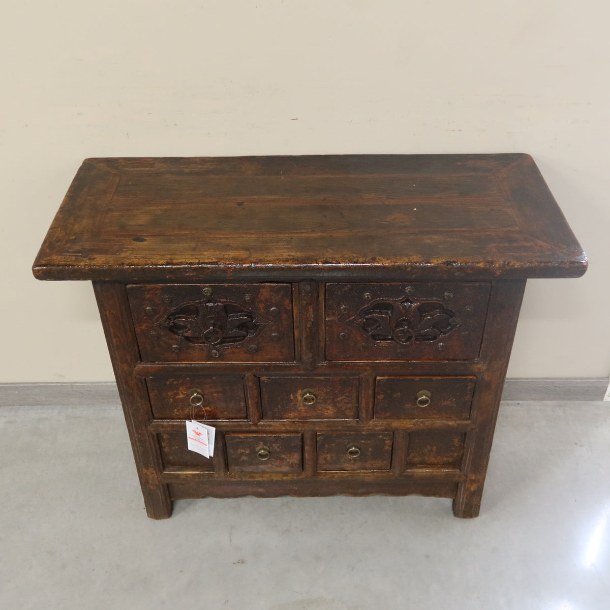 CREDENZINA CASSETTIERA OLMO CINESE