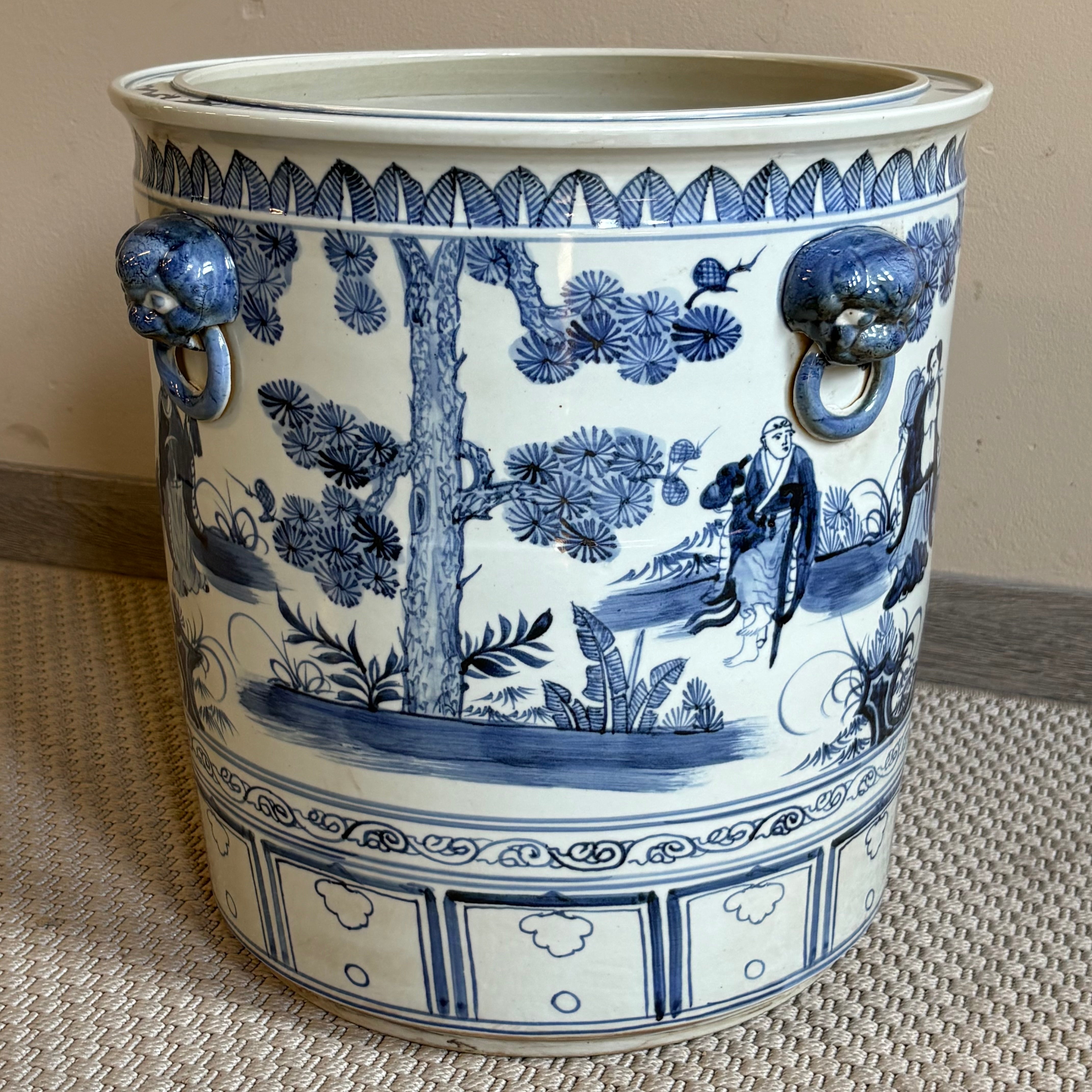 VASO CACHEPOT CERAMICA DECORATA