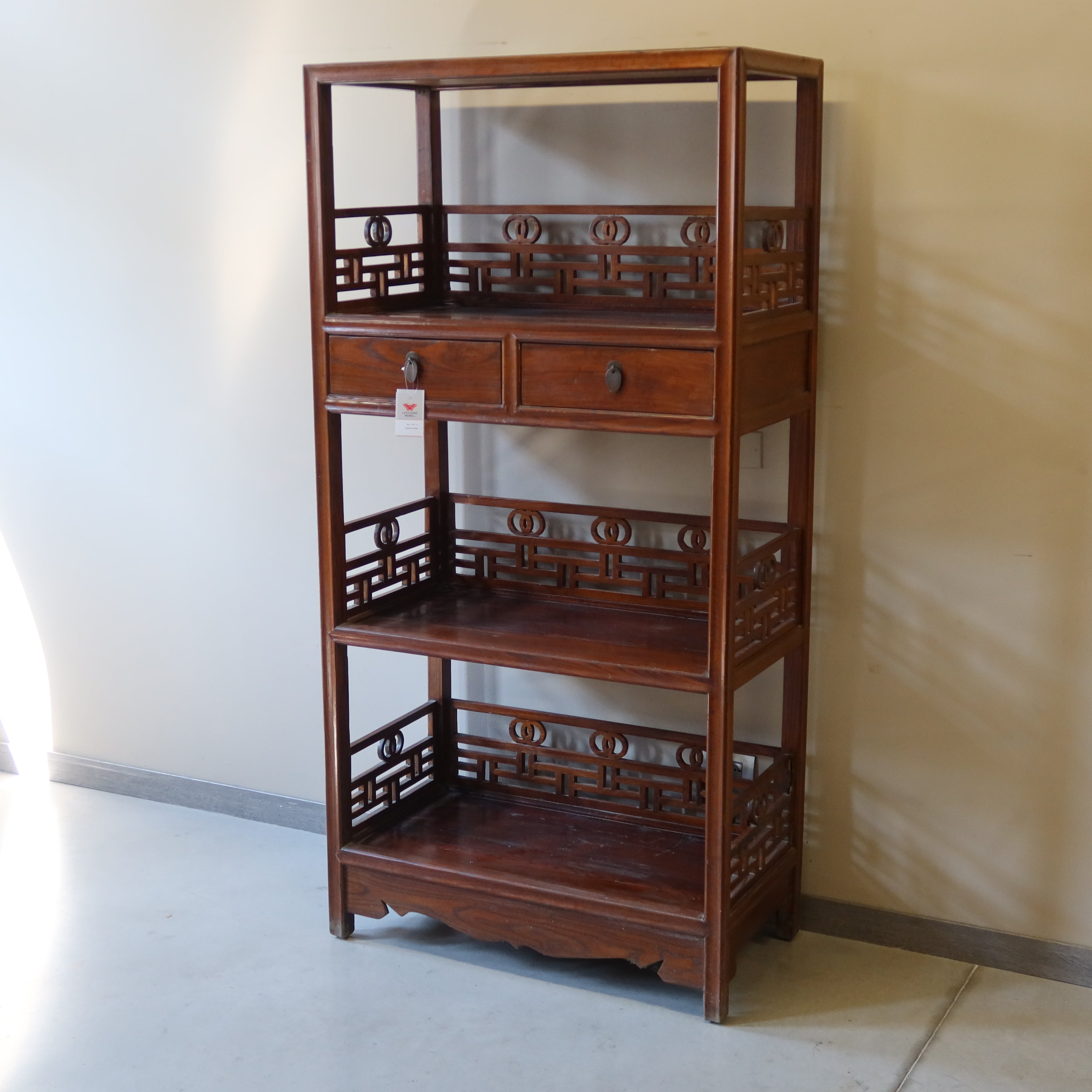 LIBRERIA CINESE OLMO NATURALE