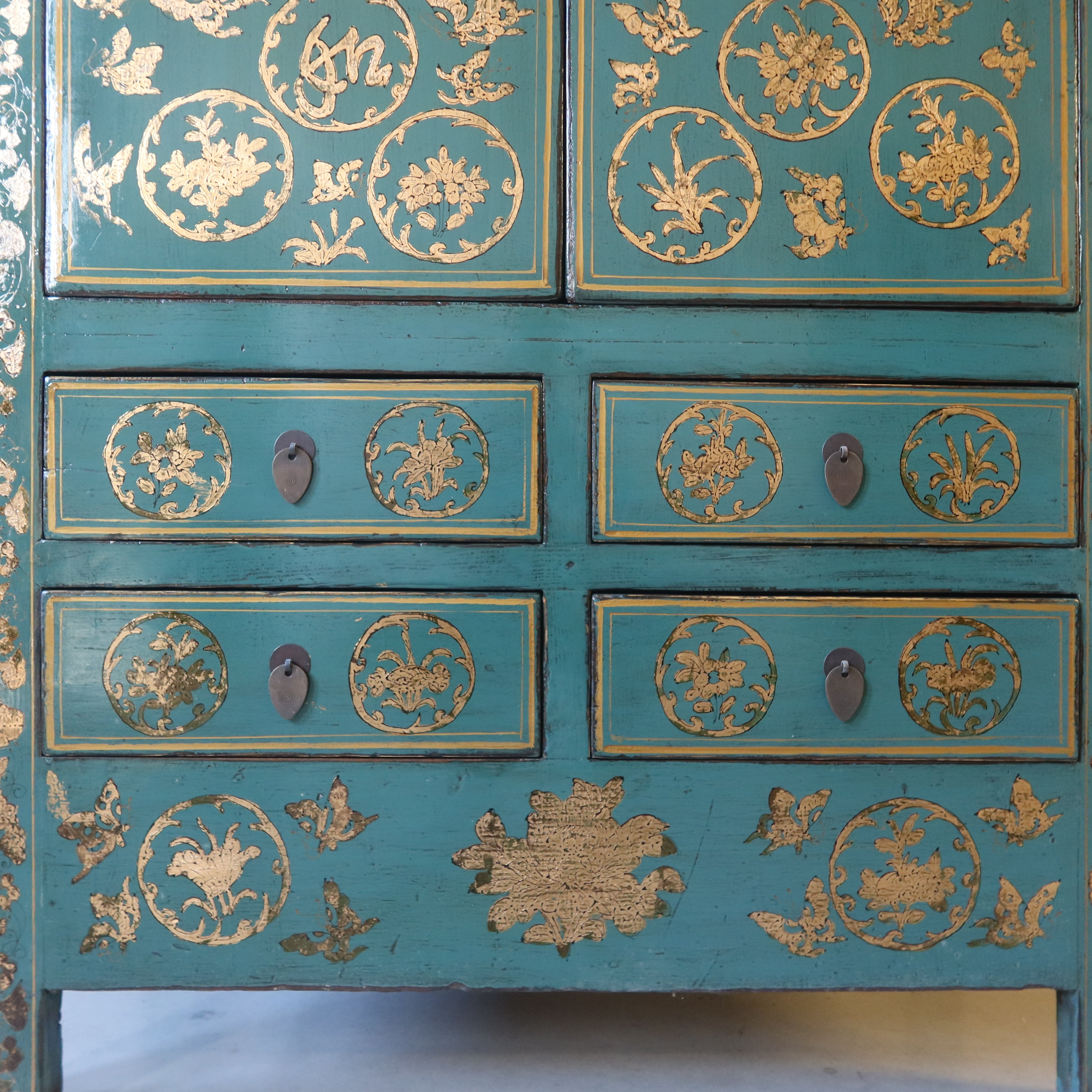 ARMADIO SHANXI LACCATO E DECORATO